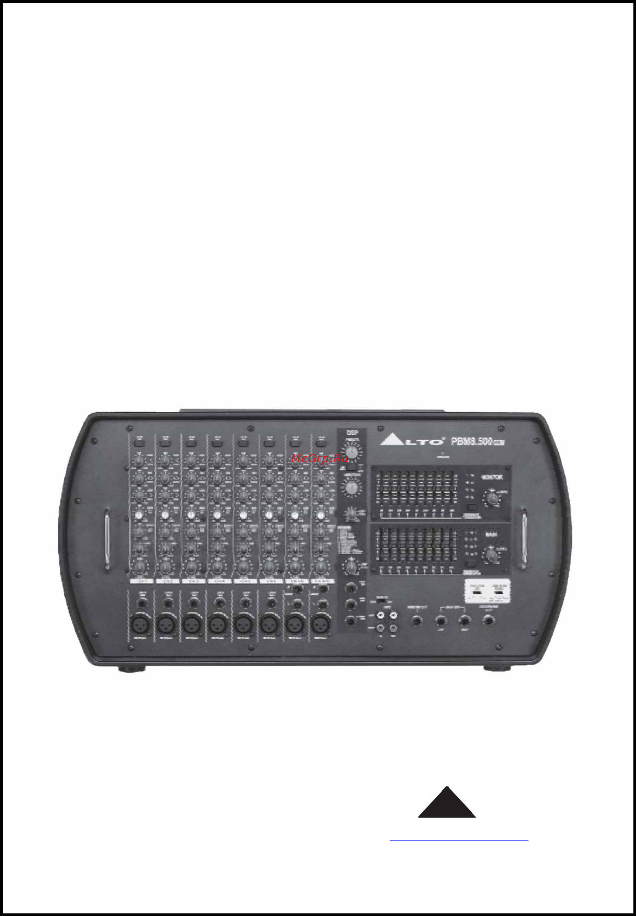 Alto PBM8.500 MK II Инструкция по эксплуатации онлайн