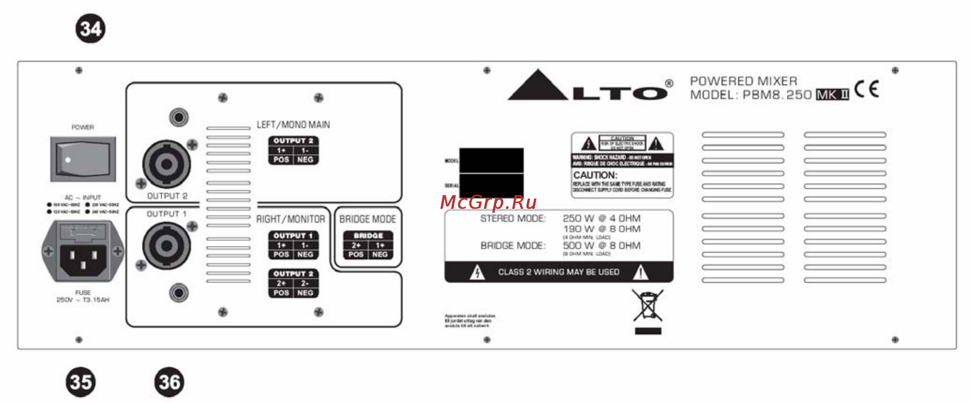 Alto PBM8.250 MK II Инструкция по эксплуатации онлайн [12/27] 902