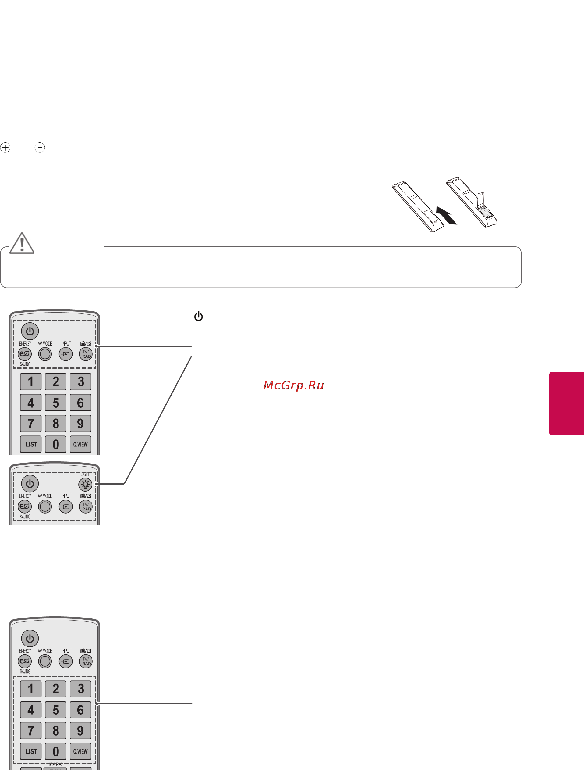 LG 32LV2500 [25/140] Remote control