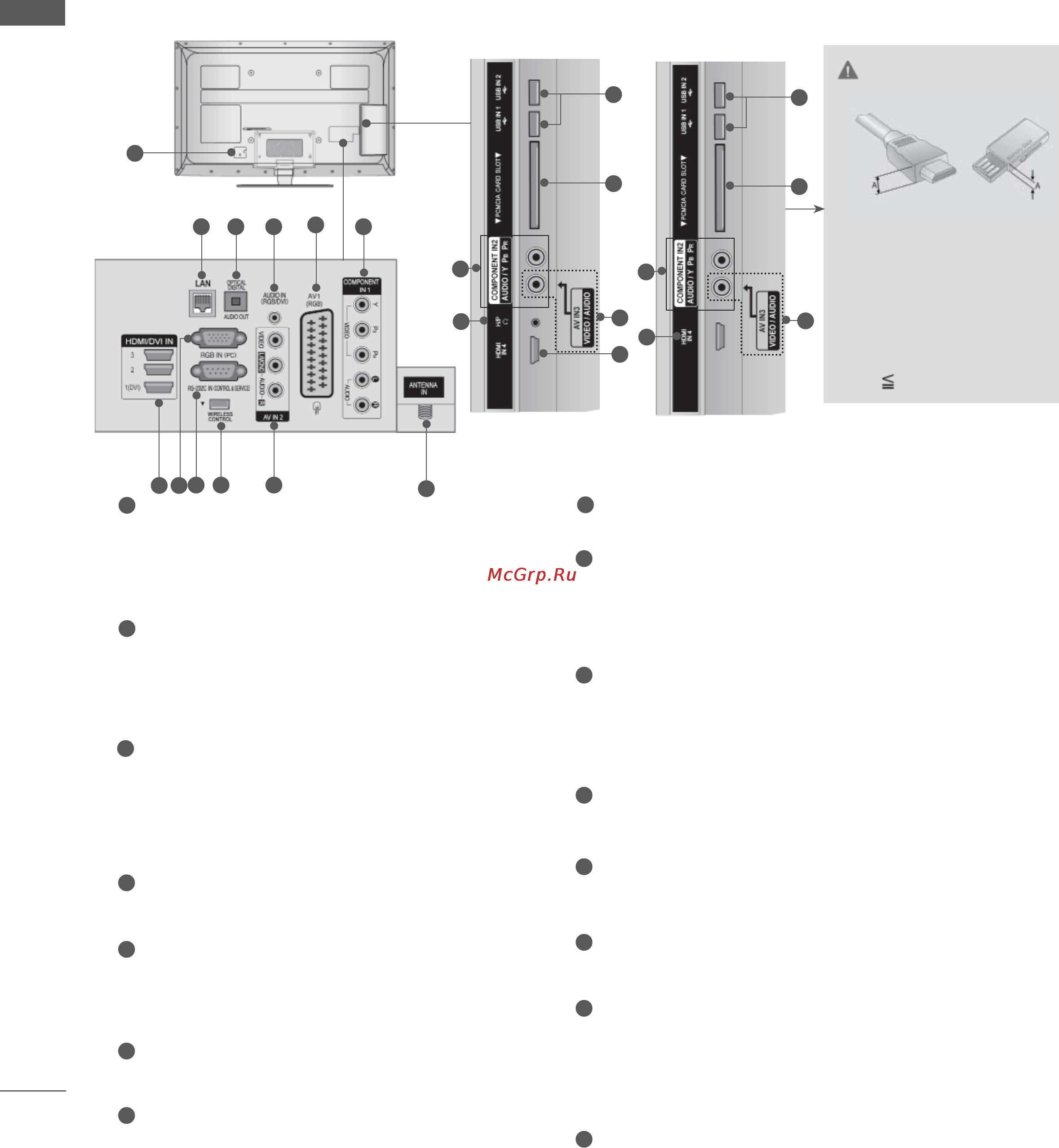 LG 42LX6500 + 1 пара очков [8/275] Варианты подключения