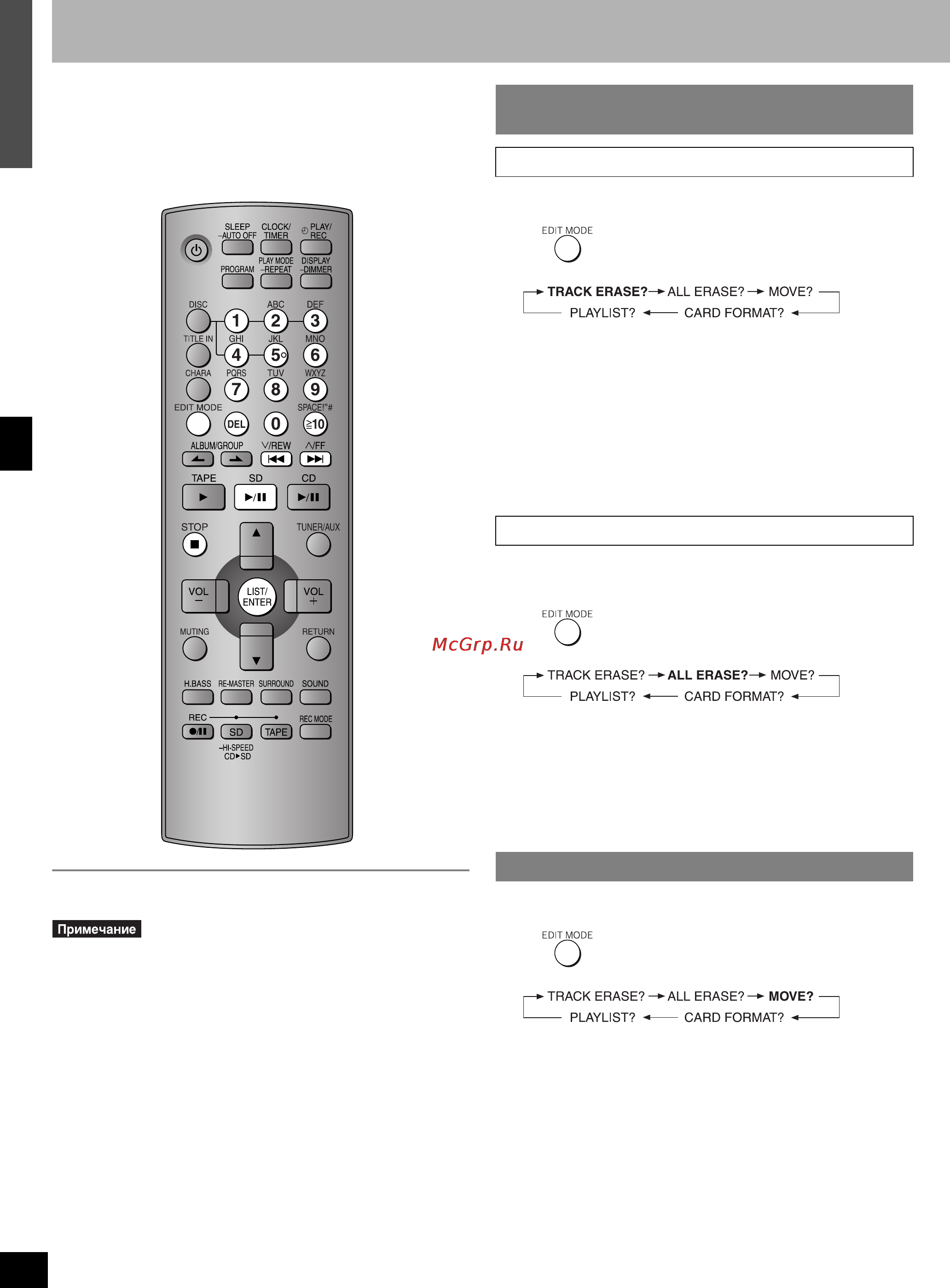 Panasonic SC-PM71SD [26/39] Редактирование sd карт