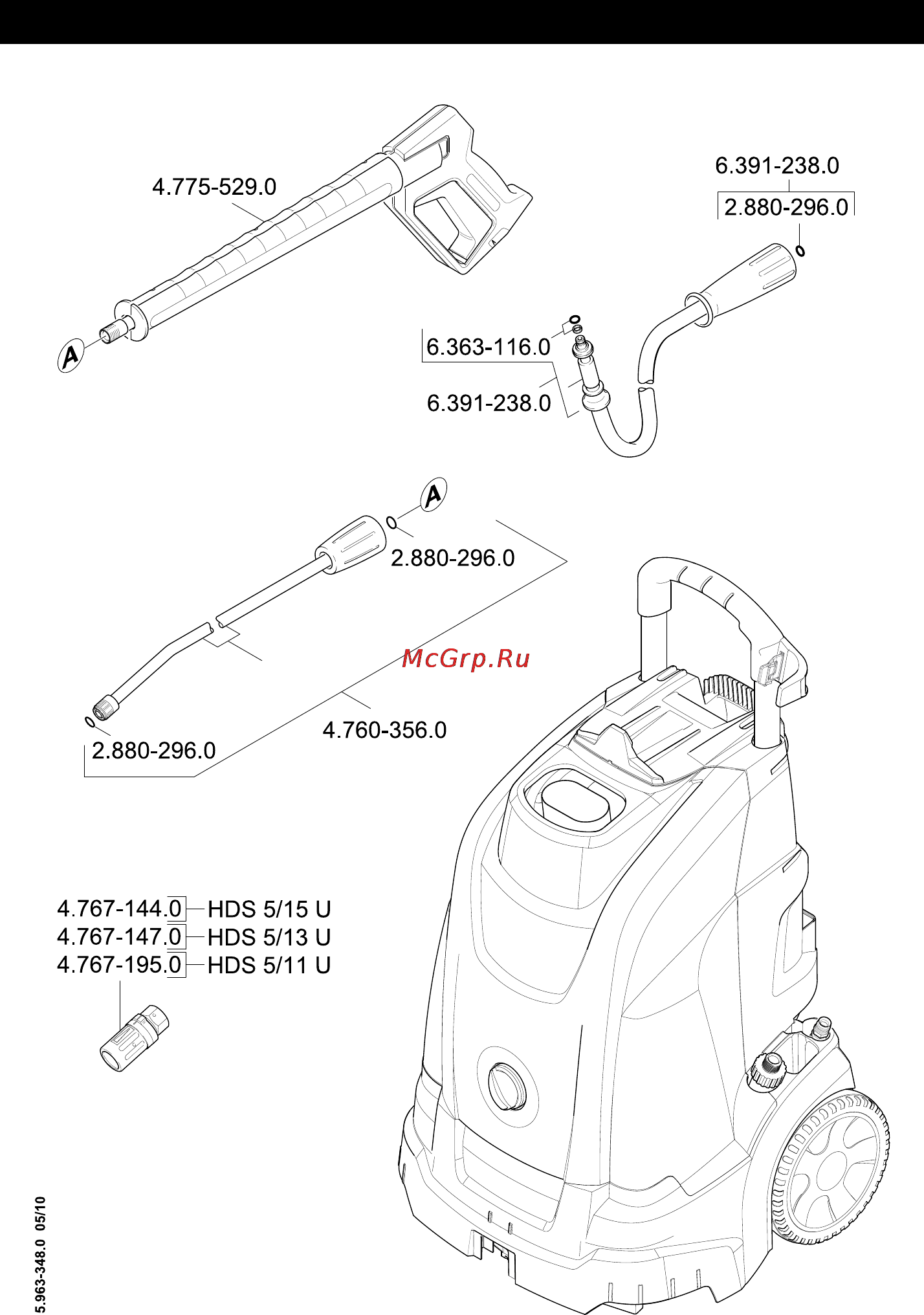 Karcher HDS 5/11 U Инструкция по эксплуатации онлайн [293/296] 8052