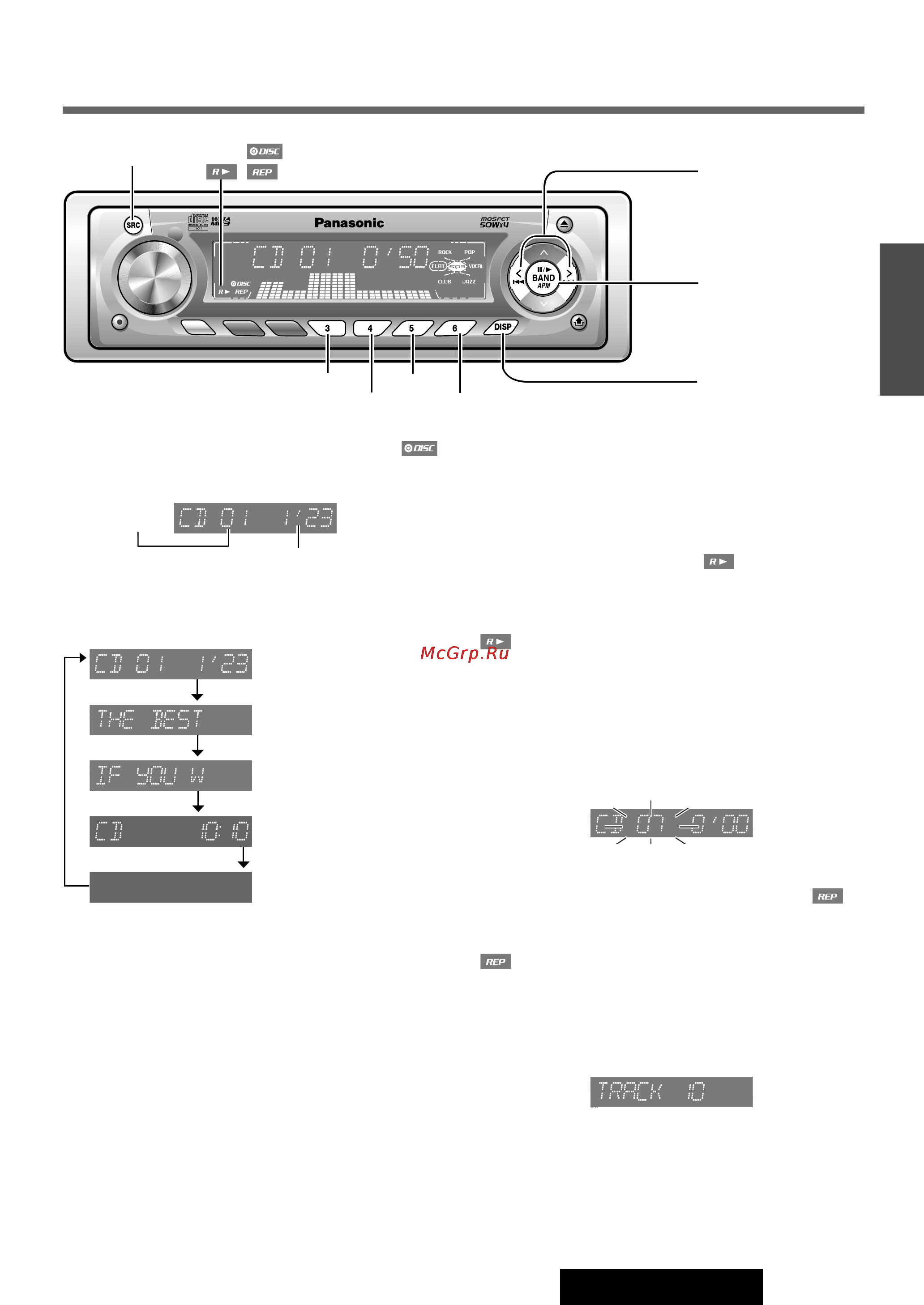Panasonic CQ-C5401W [15/38] Cd плеер