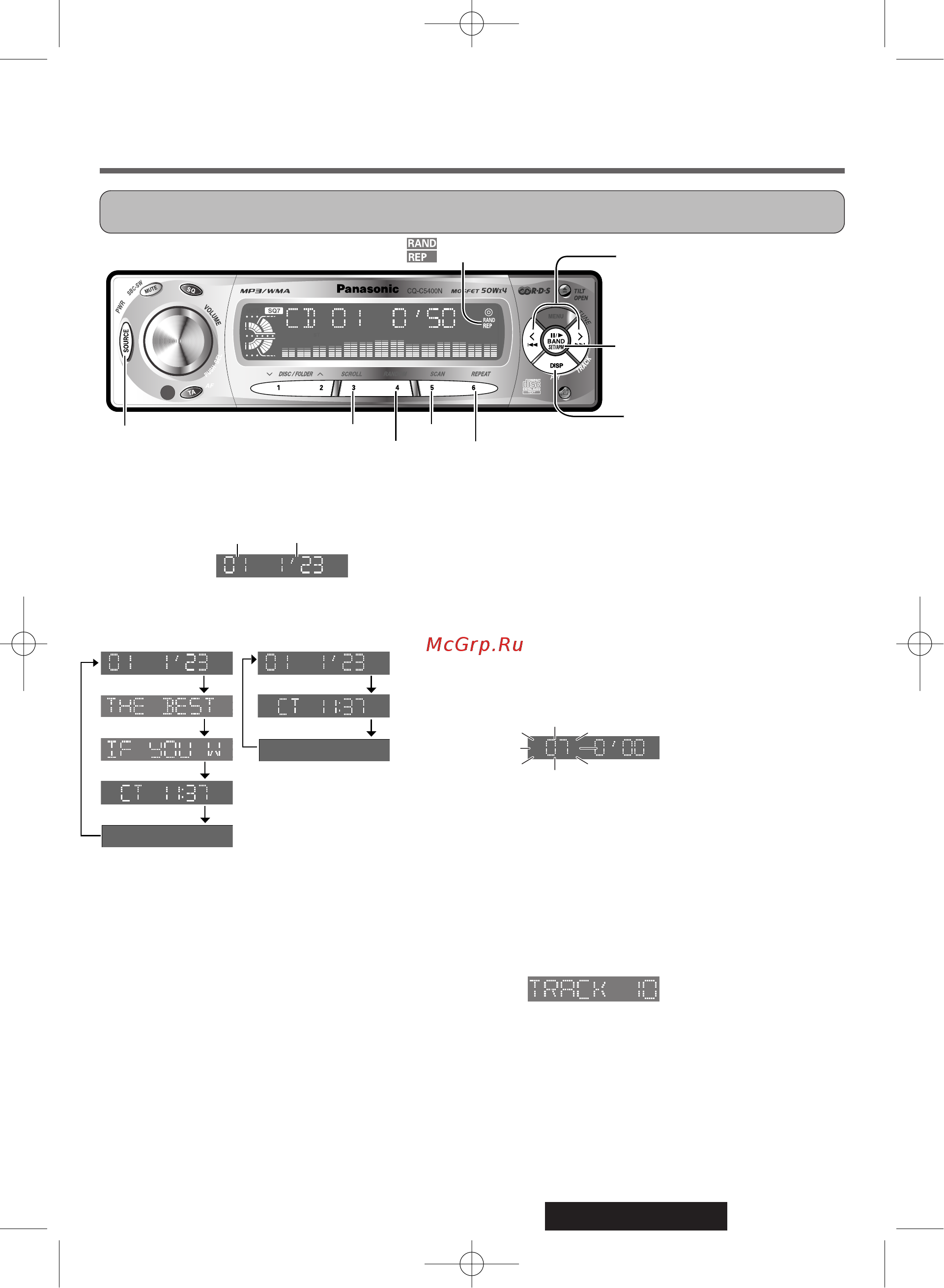 Panasonic CQ-C5100N [19/44] Cd плеер