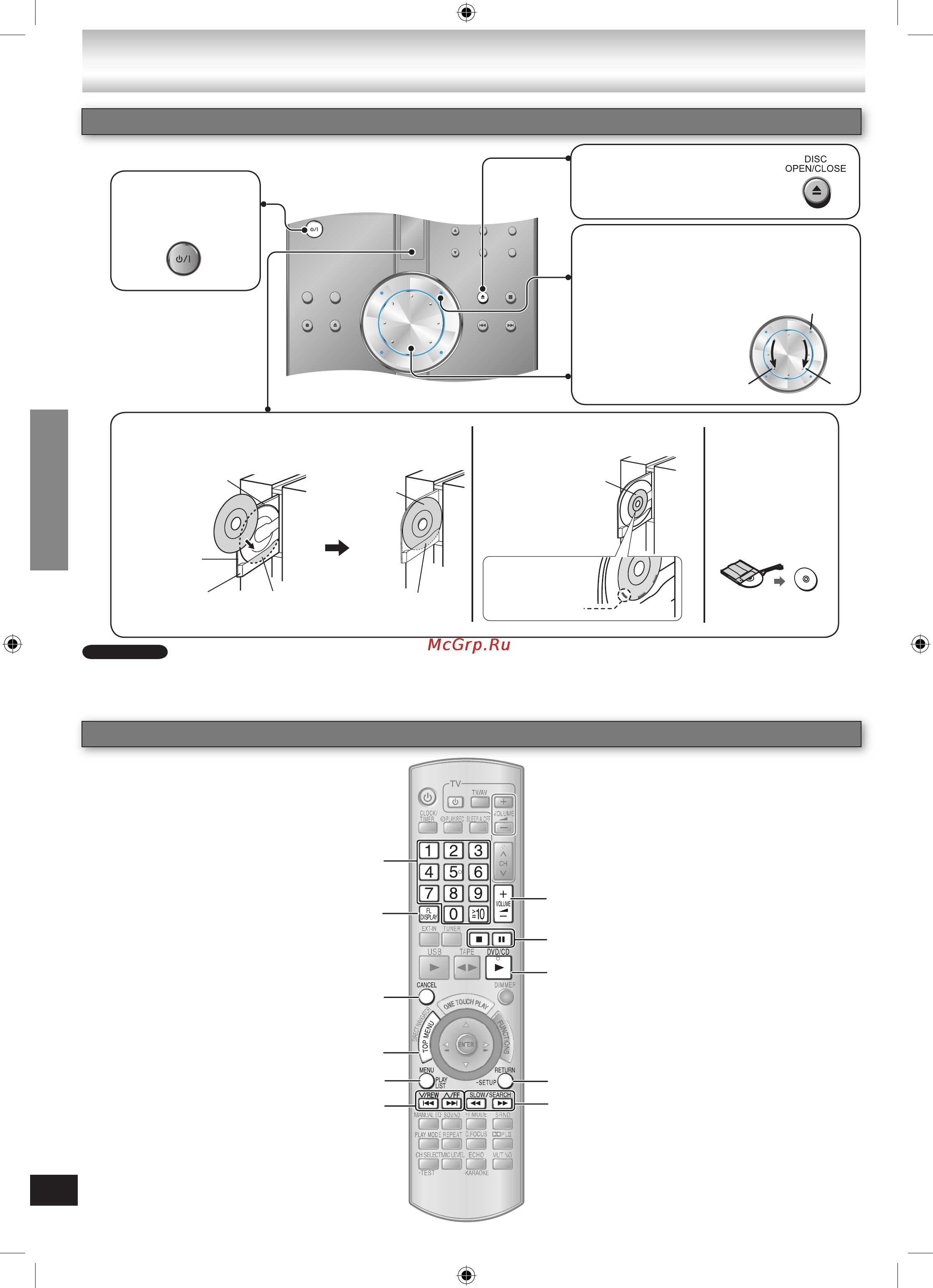 Panasonic SC-NC9 [14/44] Использование пульта ду