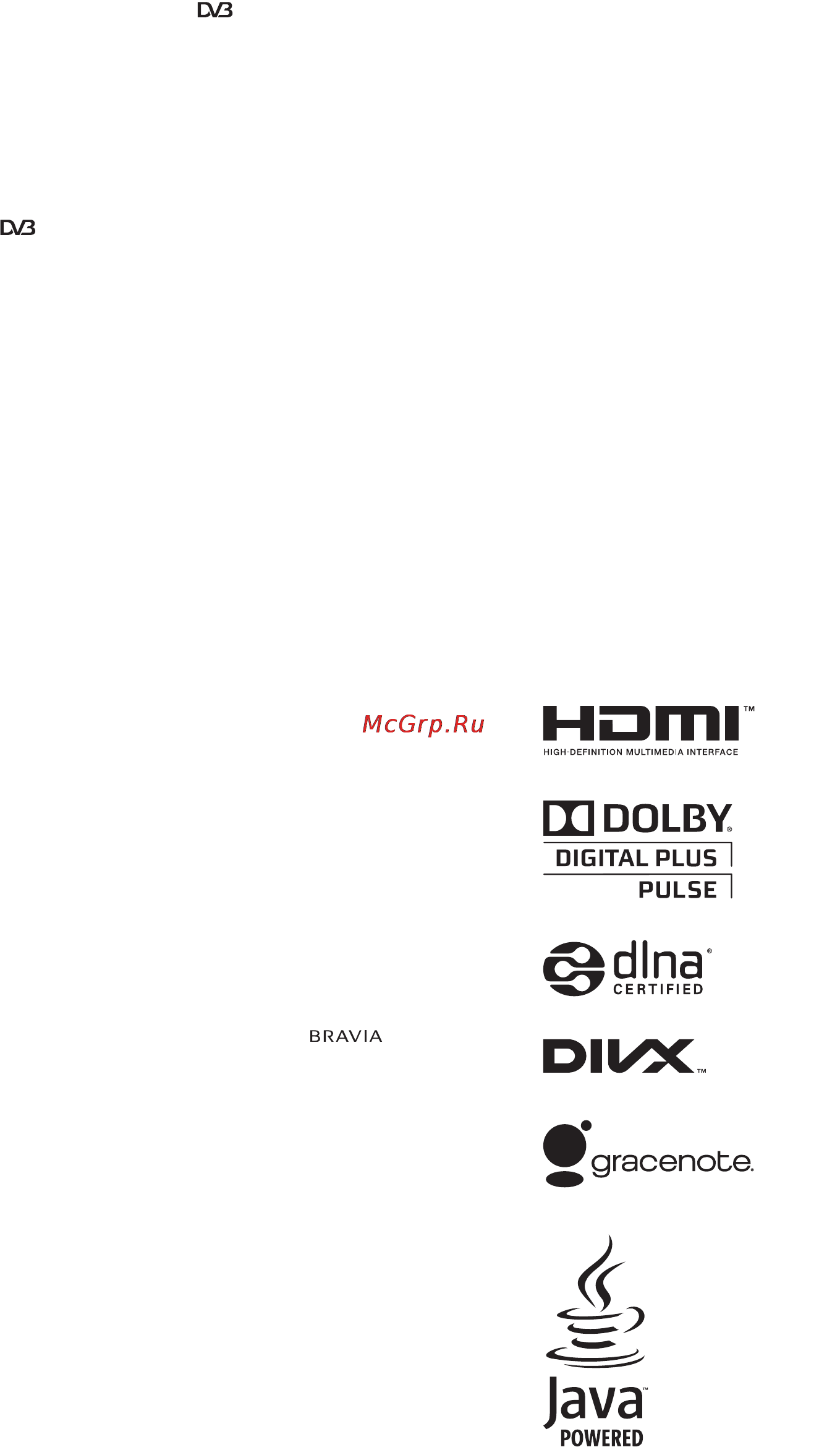 Sony KDL24EX320 Инструкция по эксплуатации онлайн [2/40] 1036