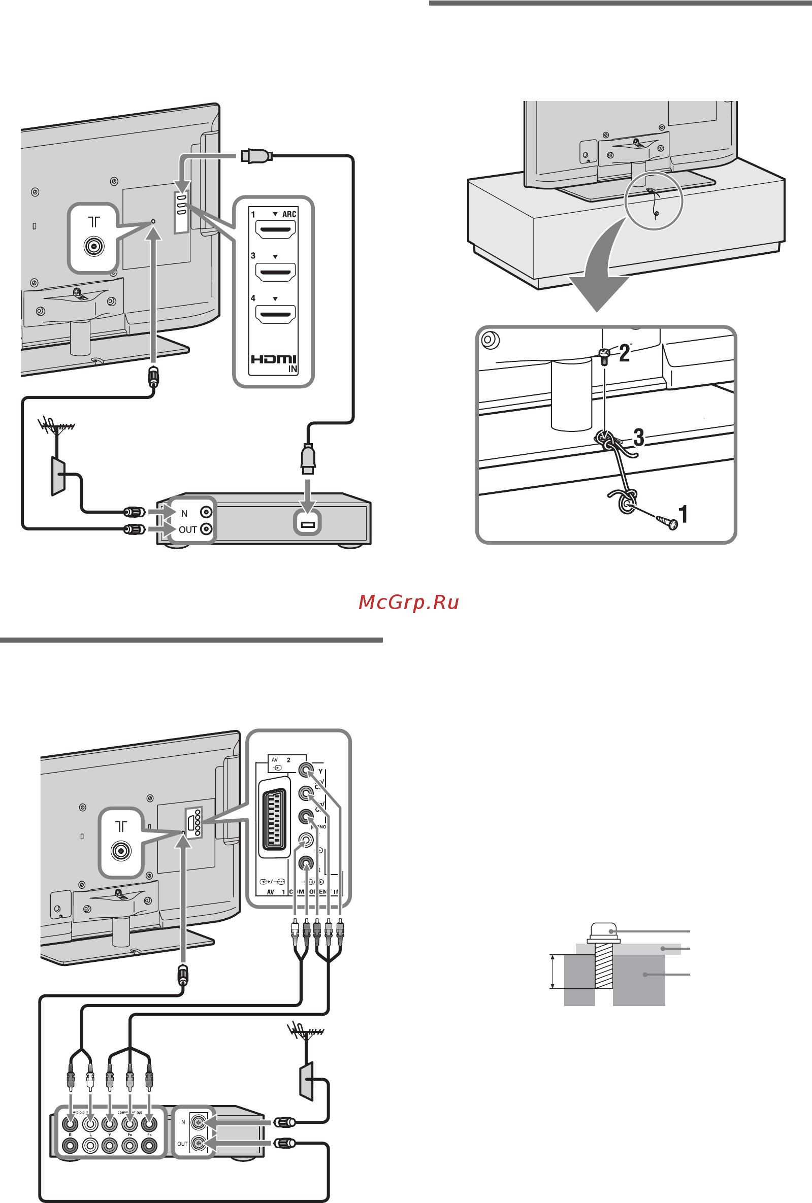 Sony BRAVIA KDL-55EX723 [12/76] Подключение аудио видеоустройств
