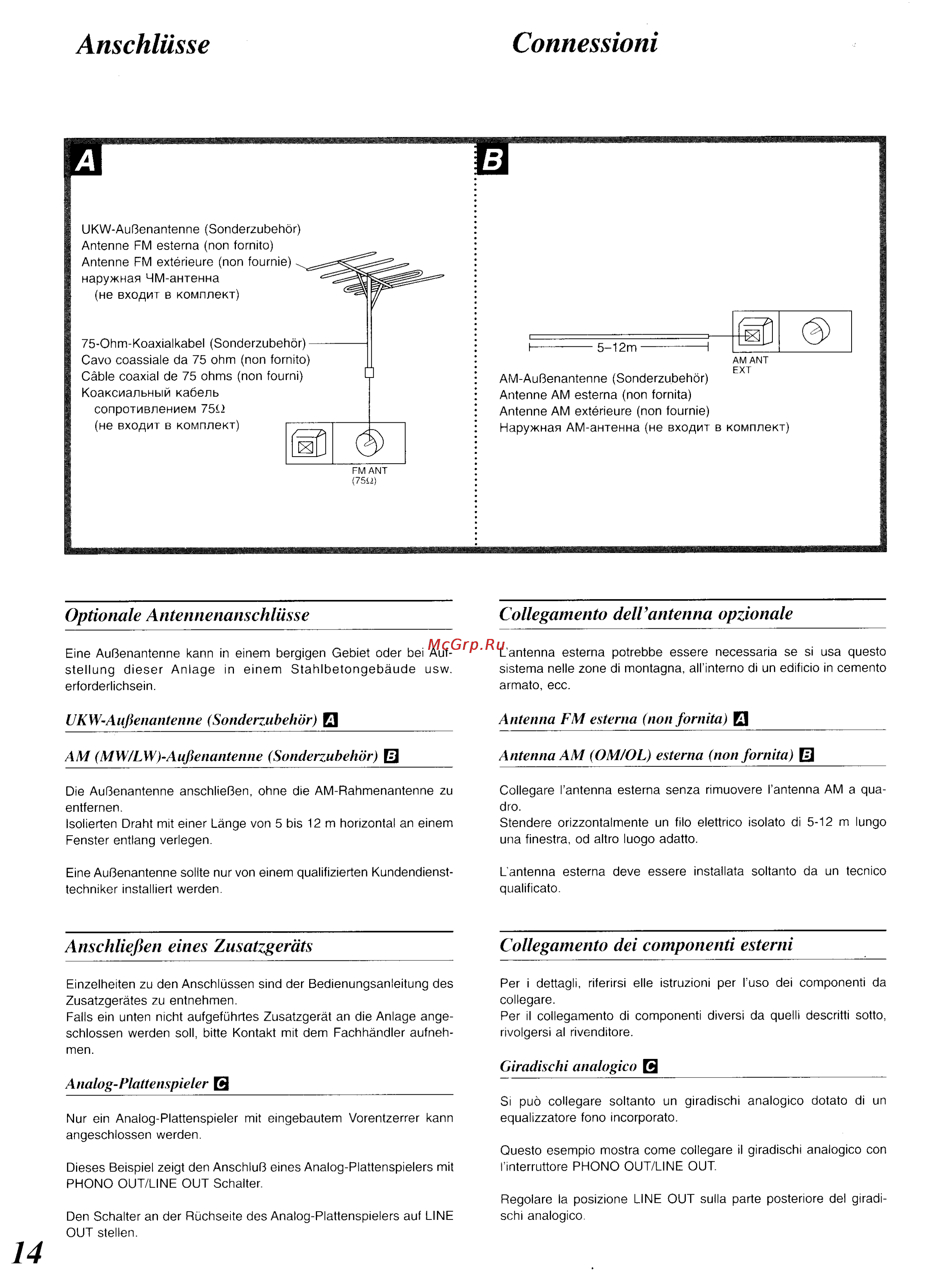 Panasonic SC-CH34 [10/82] Analog plattenspieler b