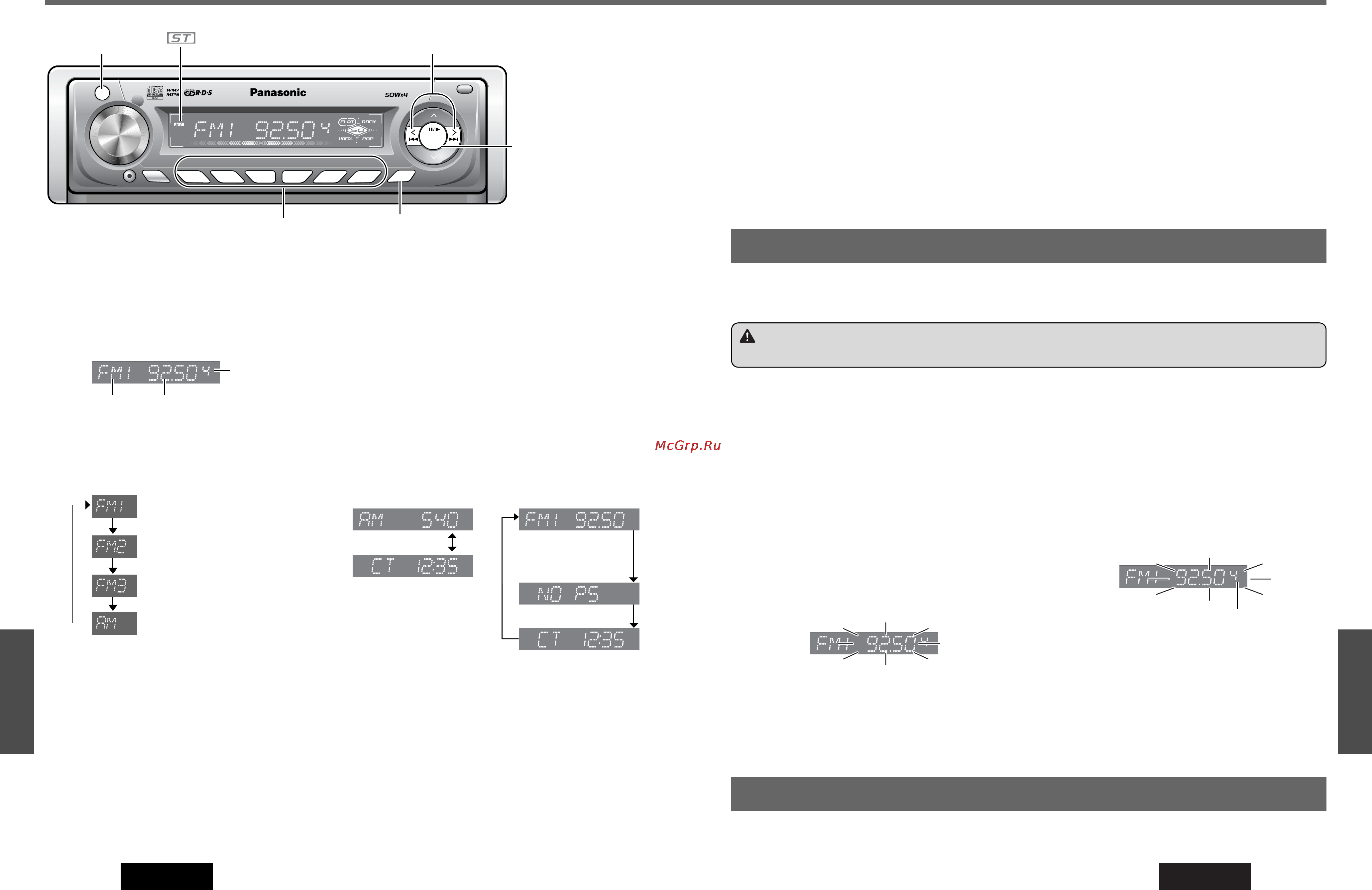 Panasonic CQ-C3301N [6/20] Радиоприемник