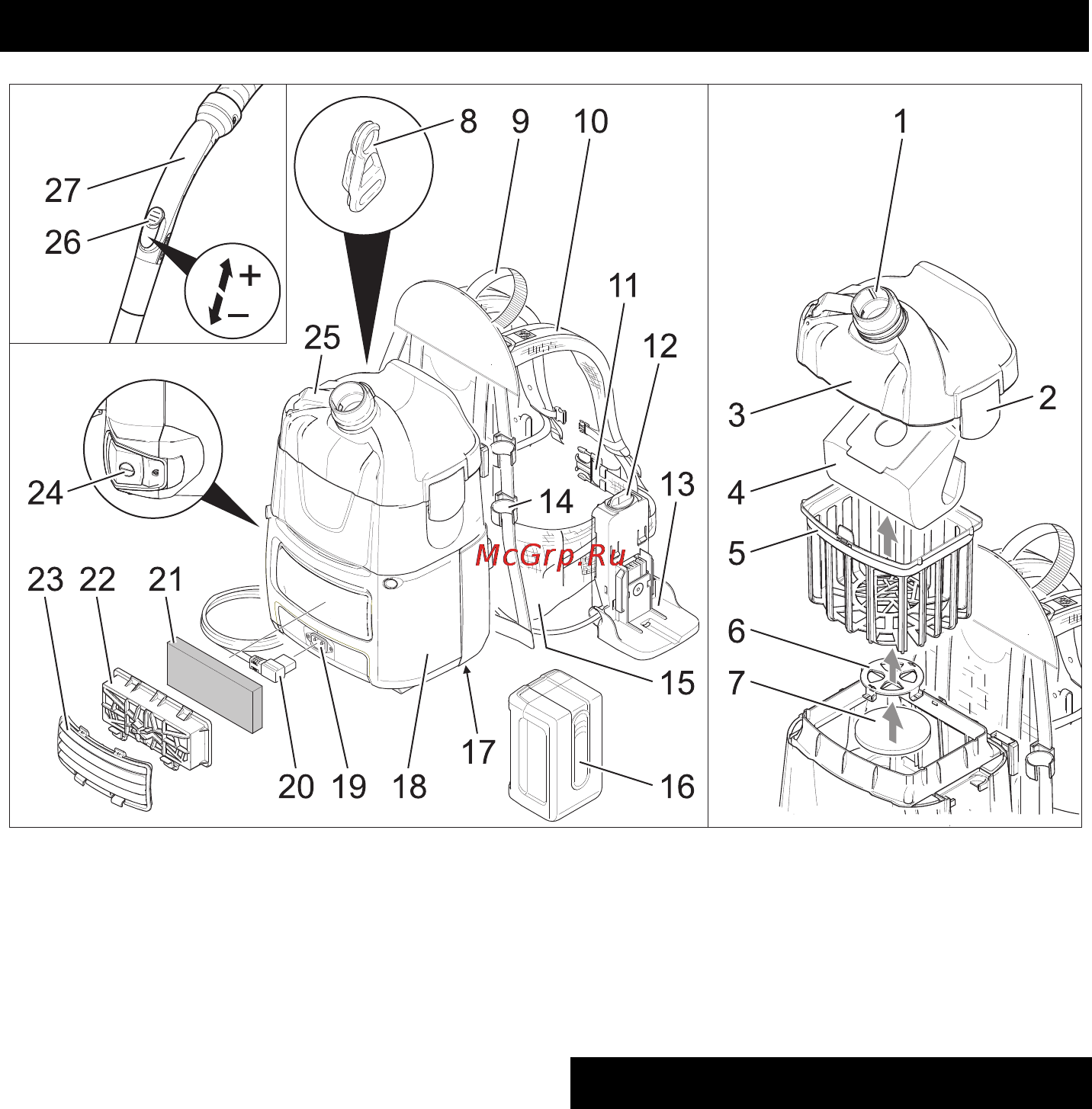 Karcher BV 5/1 Bp [14/252] Device elements