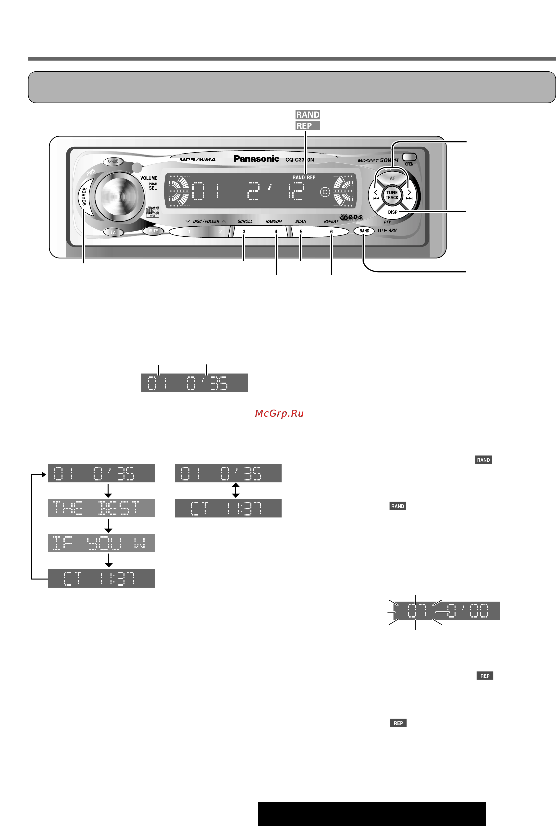 Panasonic CQ-C3100VN [17/40] Cd плеер