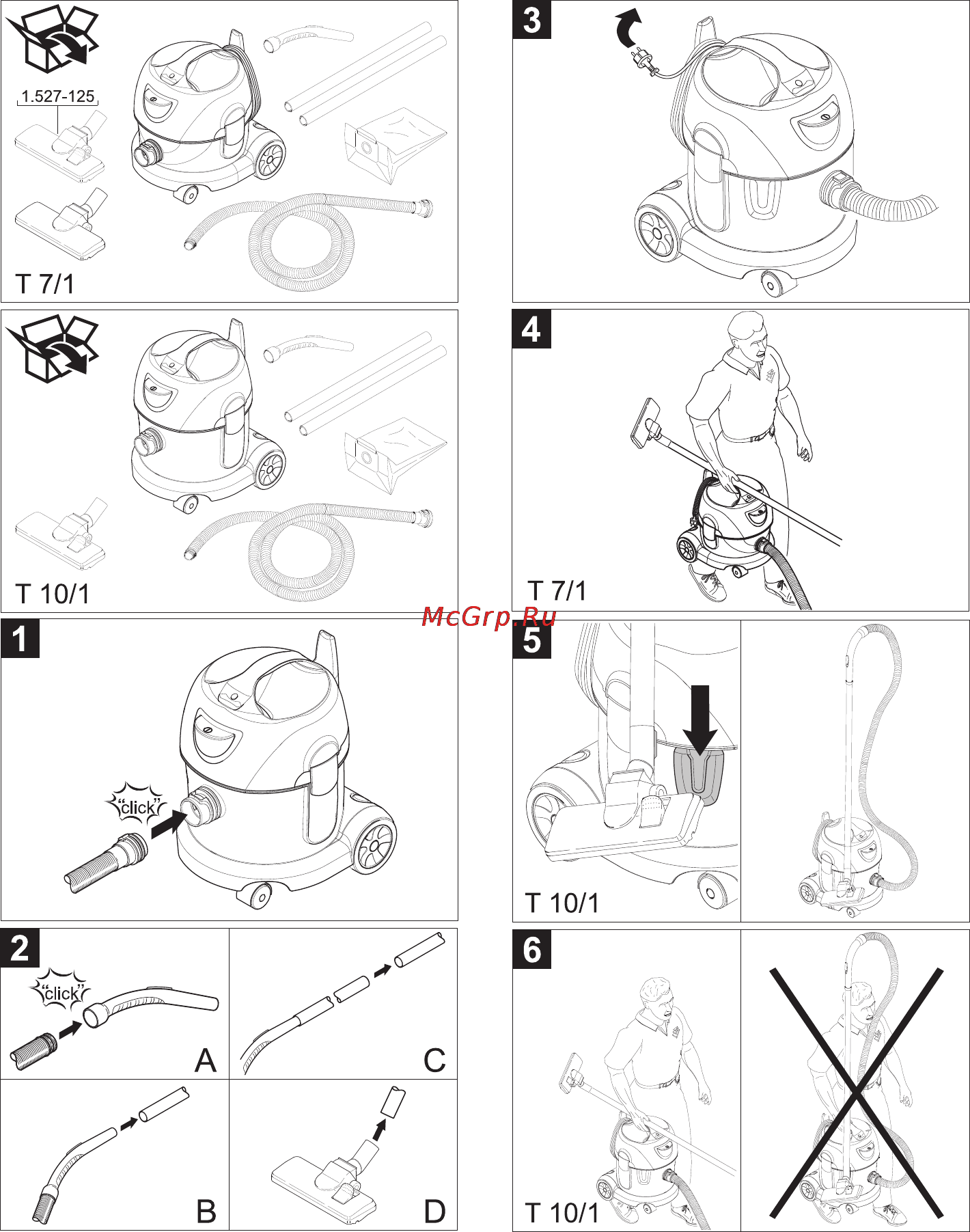 Karcher T 7/1 Инструкция по эксплуатации онлайн [3/144] 1104