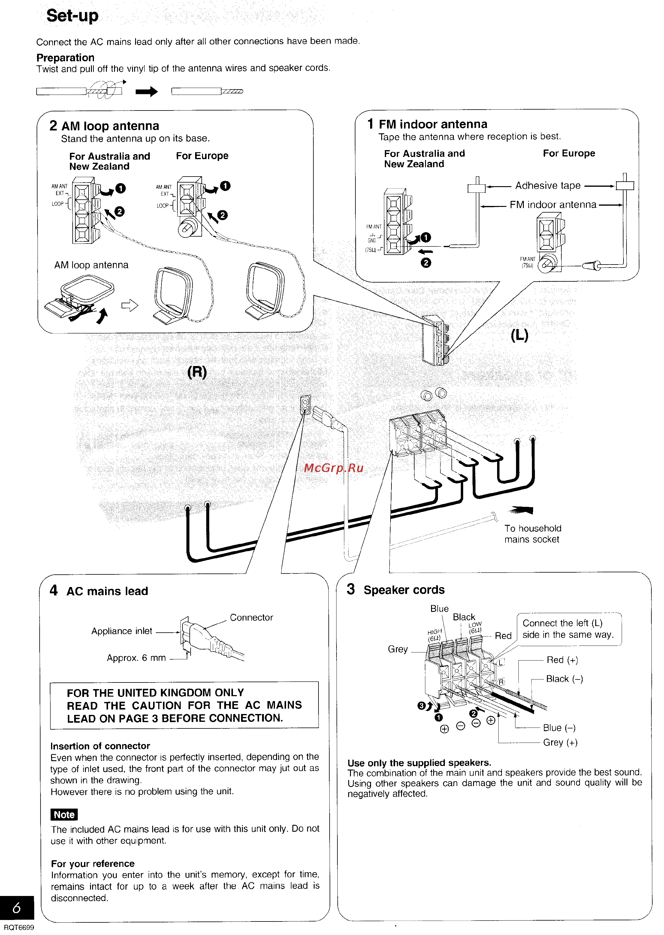 Panasonic SC-AK410 [13/27] Set up