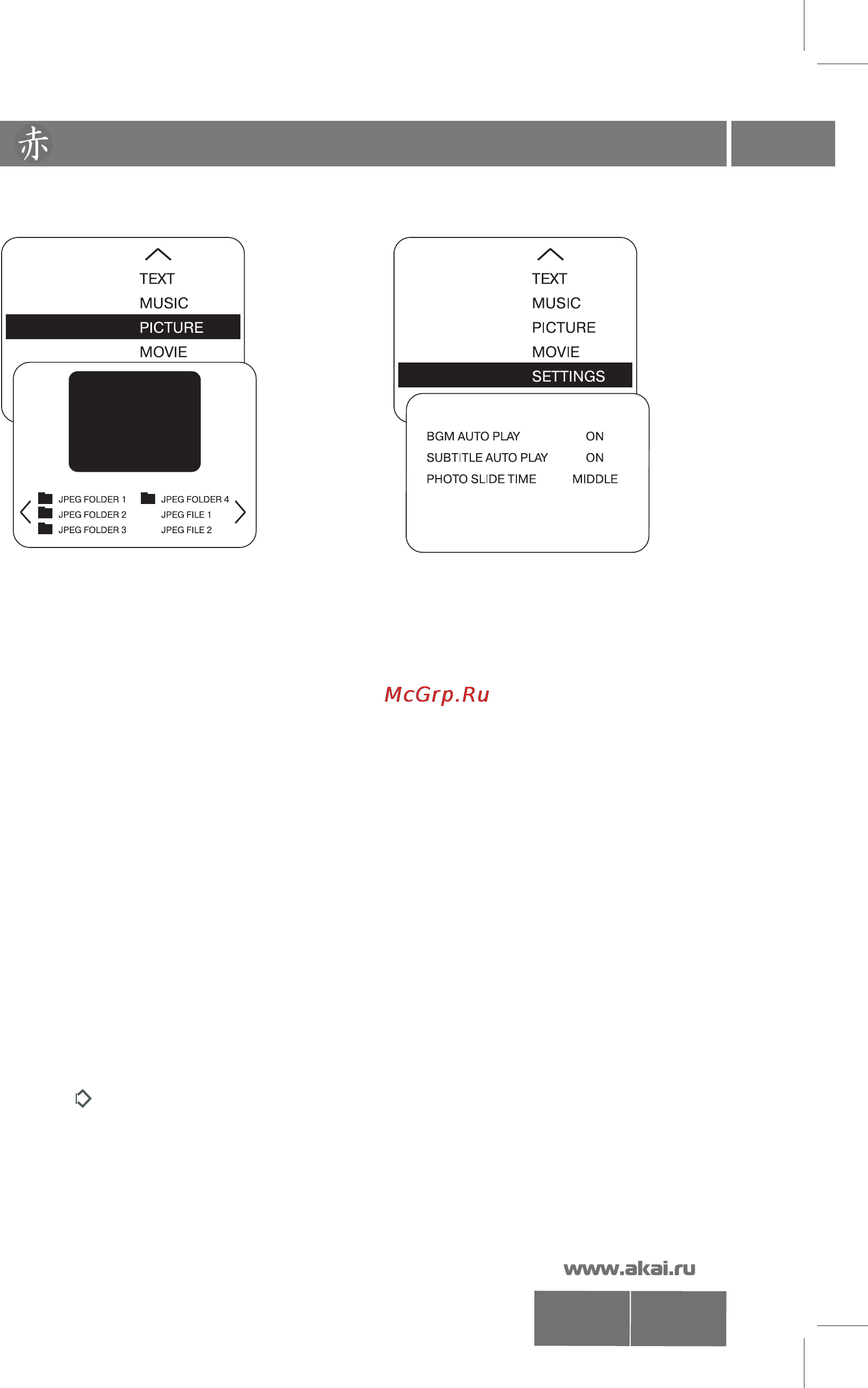 Akai LEA22H03P [23/27] Управление работой usb плеера