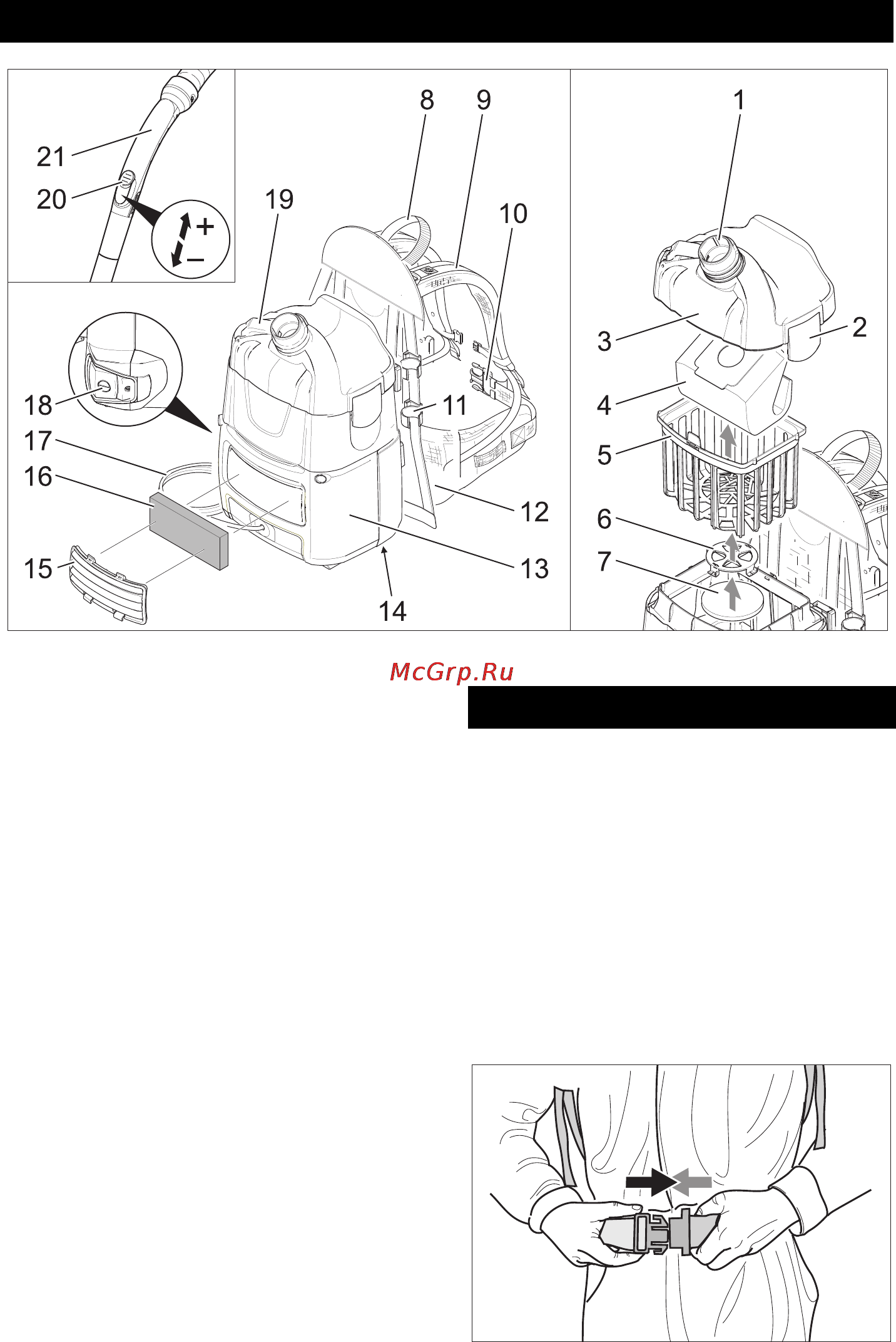 Karcher BV 5/1 [105/216] Начало работы