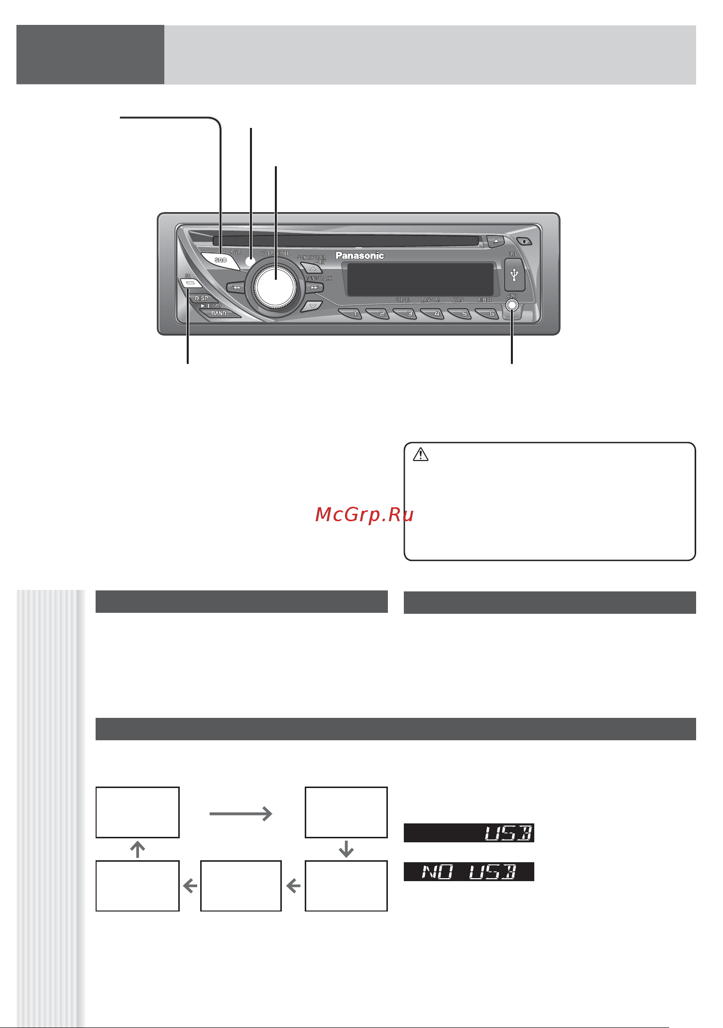 Panasonic CQ-RX300W [14/24] Включение выключение питания
