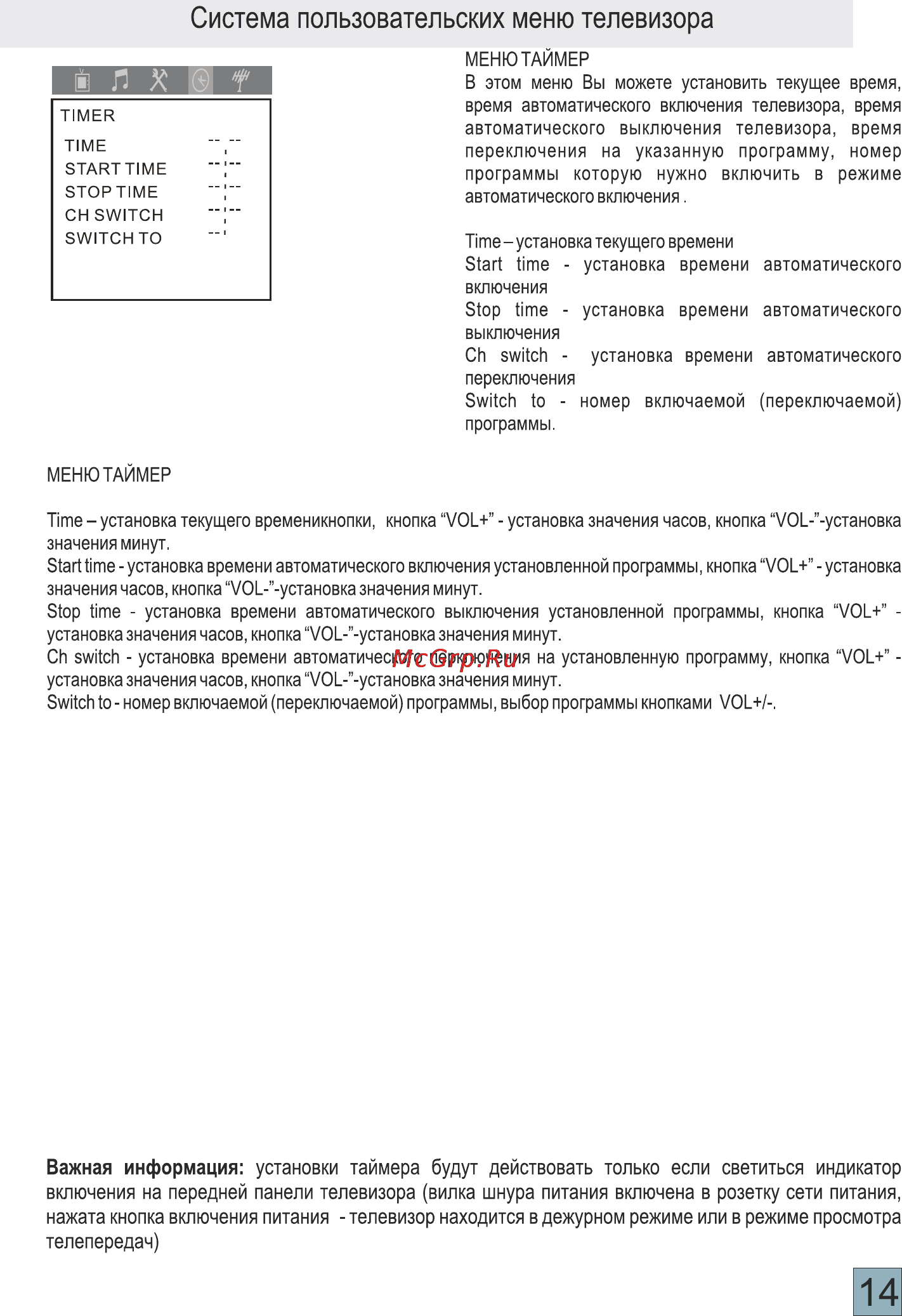 Thomson 14NF7 [15/17] Страница 15