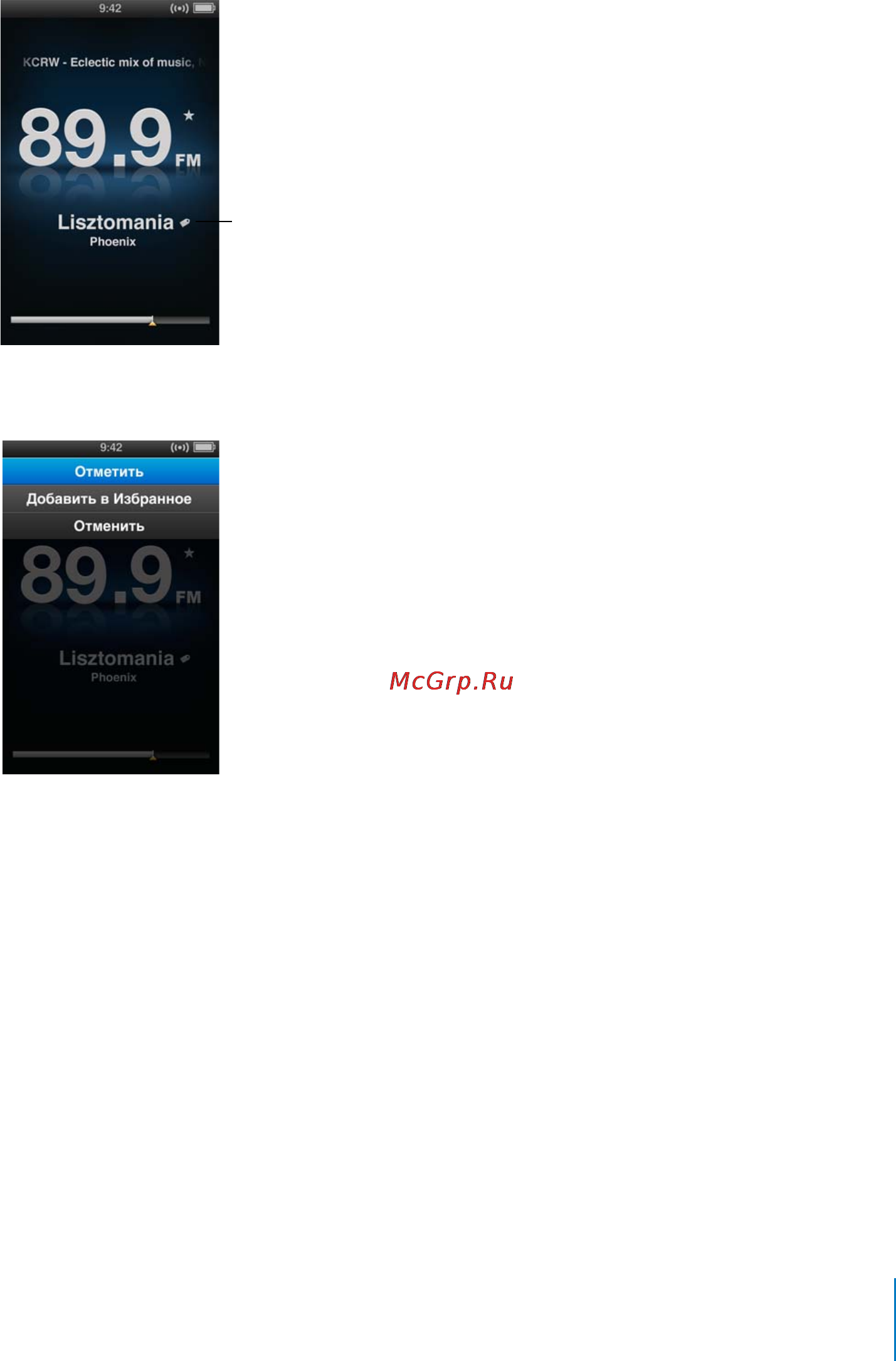 Apple MC690QB/A 8Gb Green [69/108] Снабжение песен метками для синхронизации с itunes