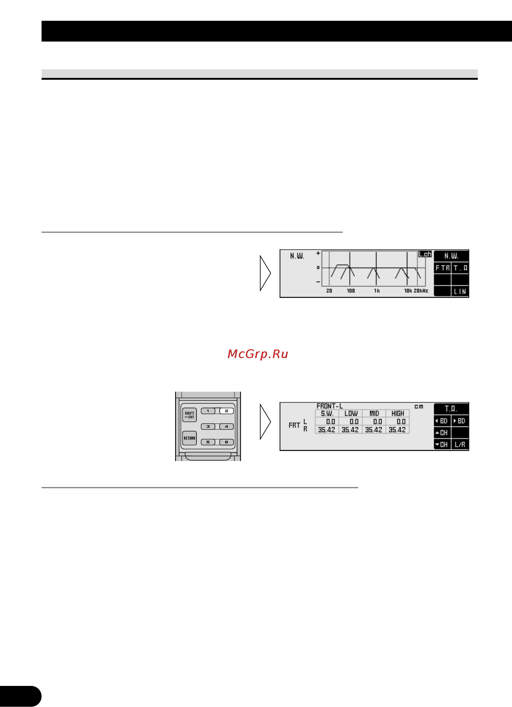 Pioneer RS-A9 [34/73] Измерение корректируемого расстояния время задержки
