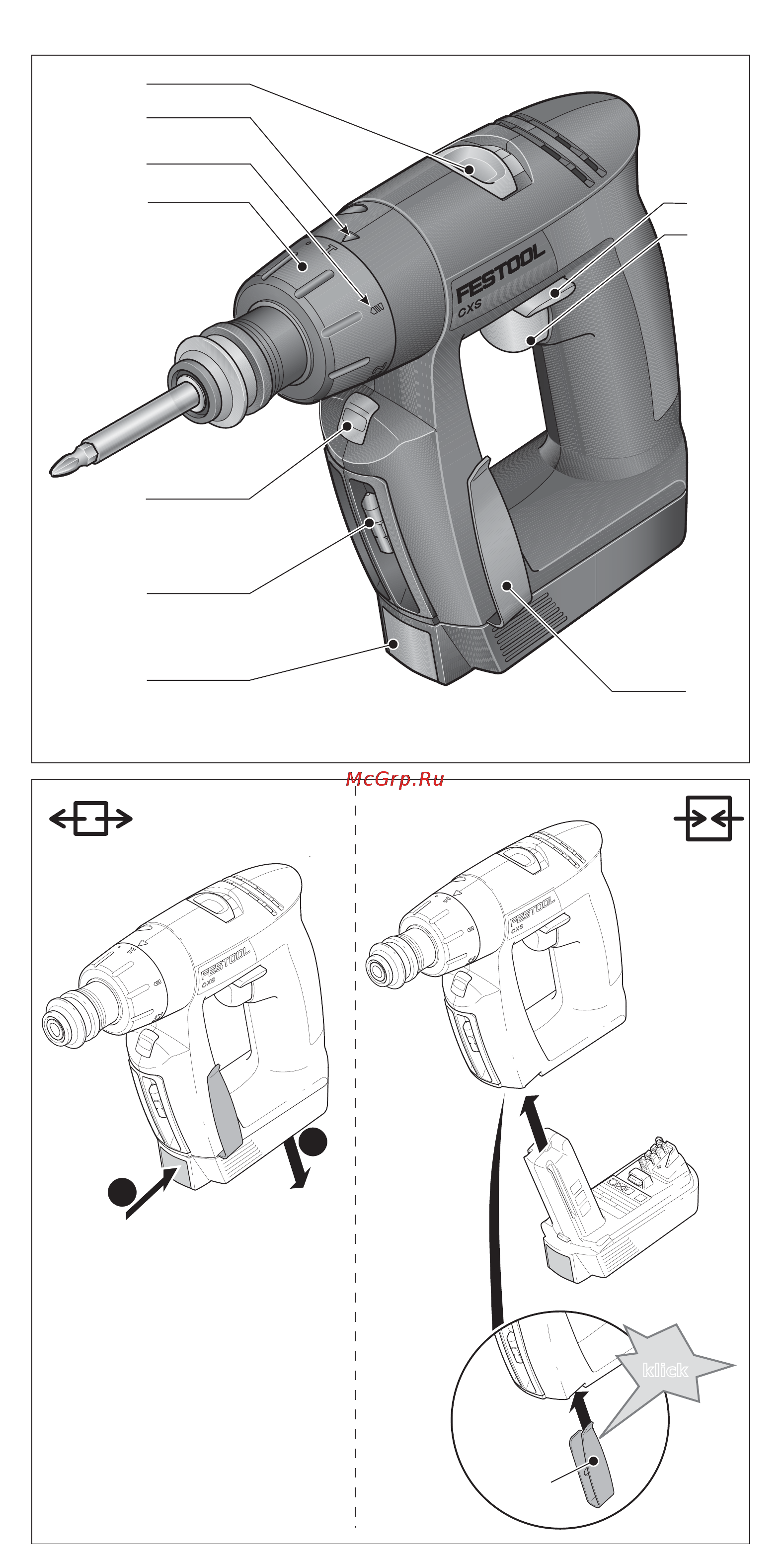 Festool CXS Li 1,5 Set 564271 Инструкция по эксплуатации онлайн [2/84] 1401