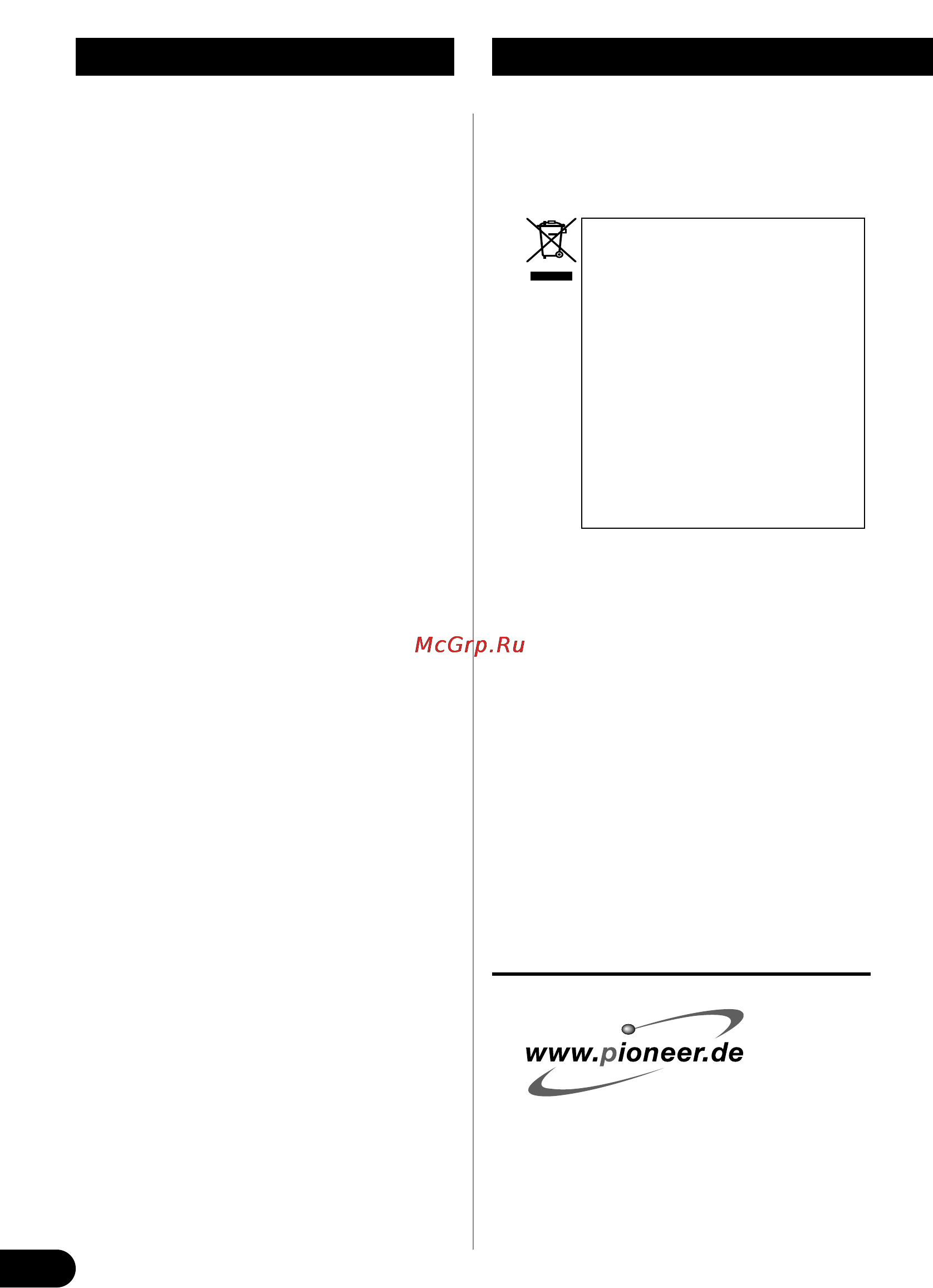 Pioneer PRS-D400 [30/99] Inhaltsverzeichnis