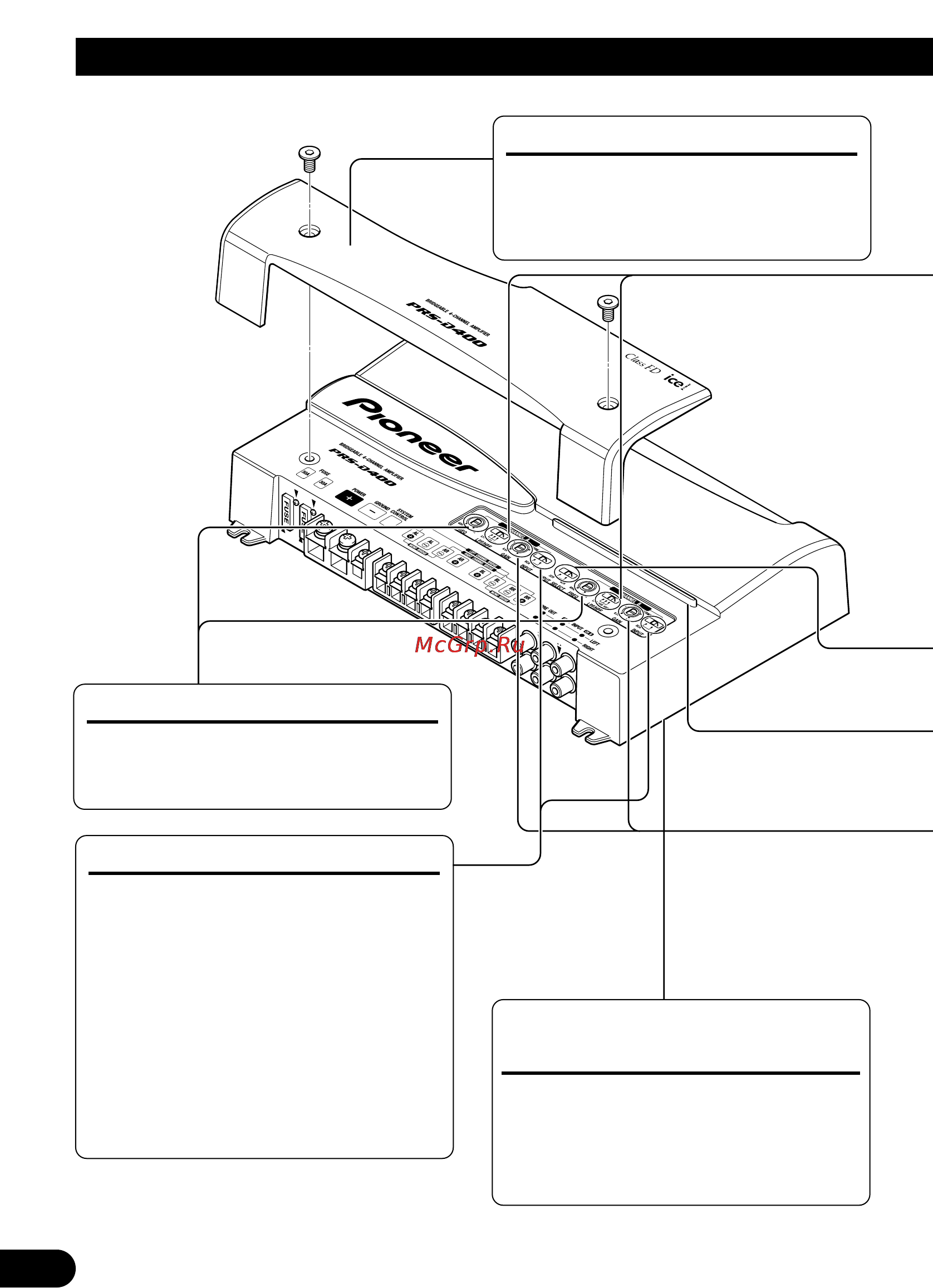 Pioneer PRS-D400 [4/99] Setting the unit