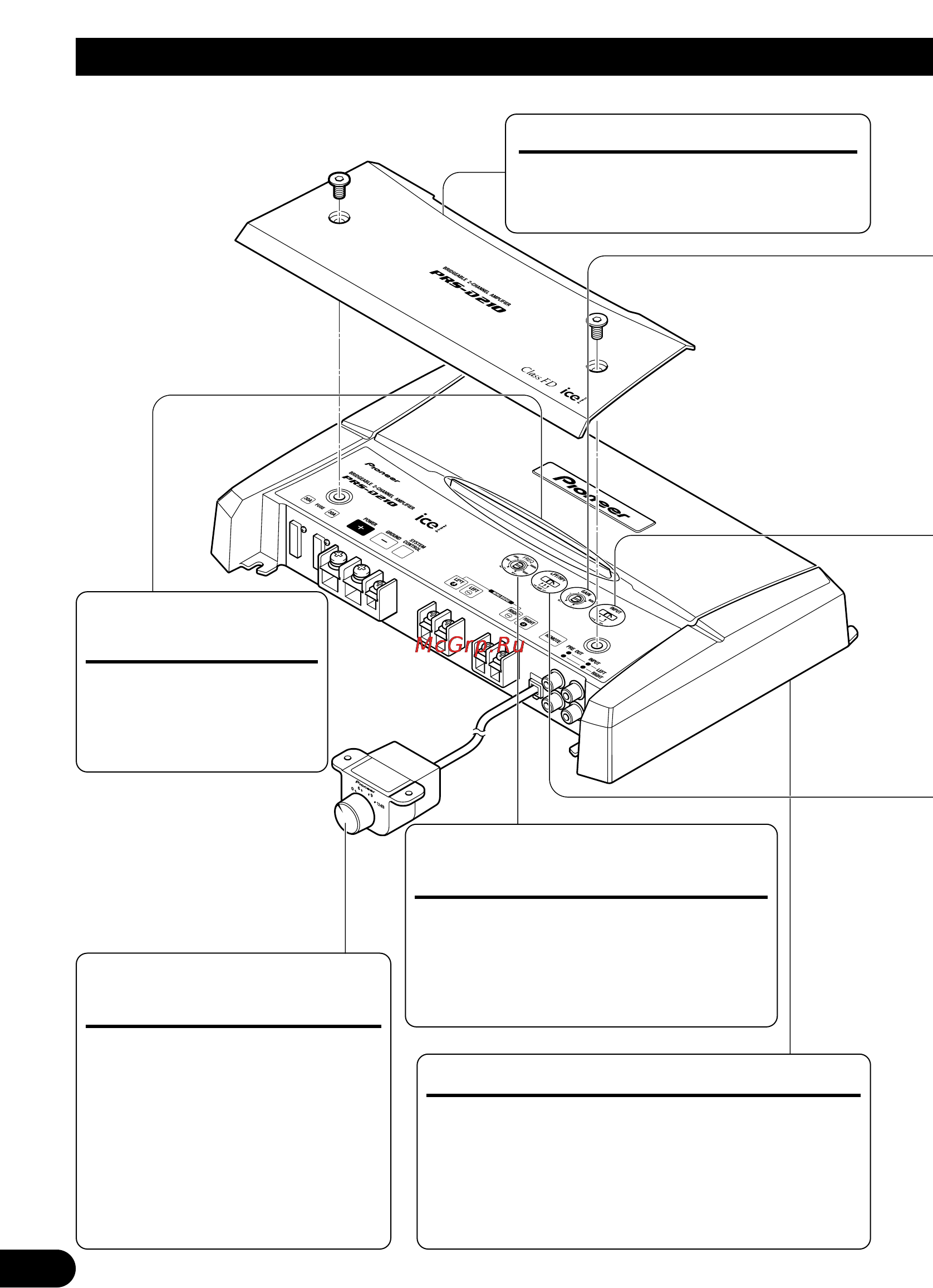 Pioneer PRS-D210 [52/86] Regolazione di questa unità
