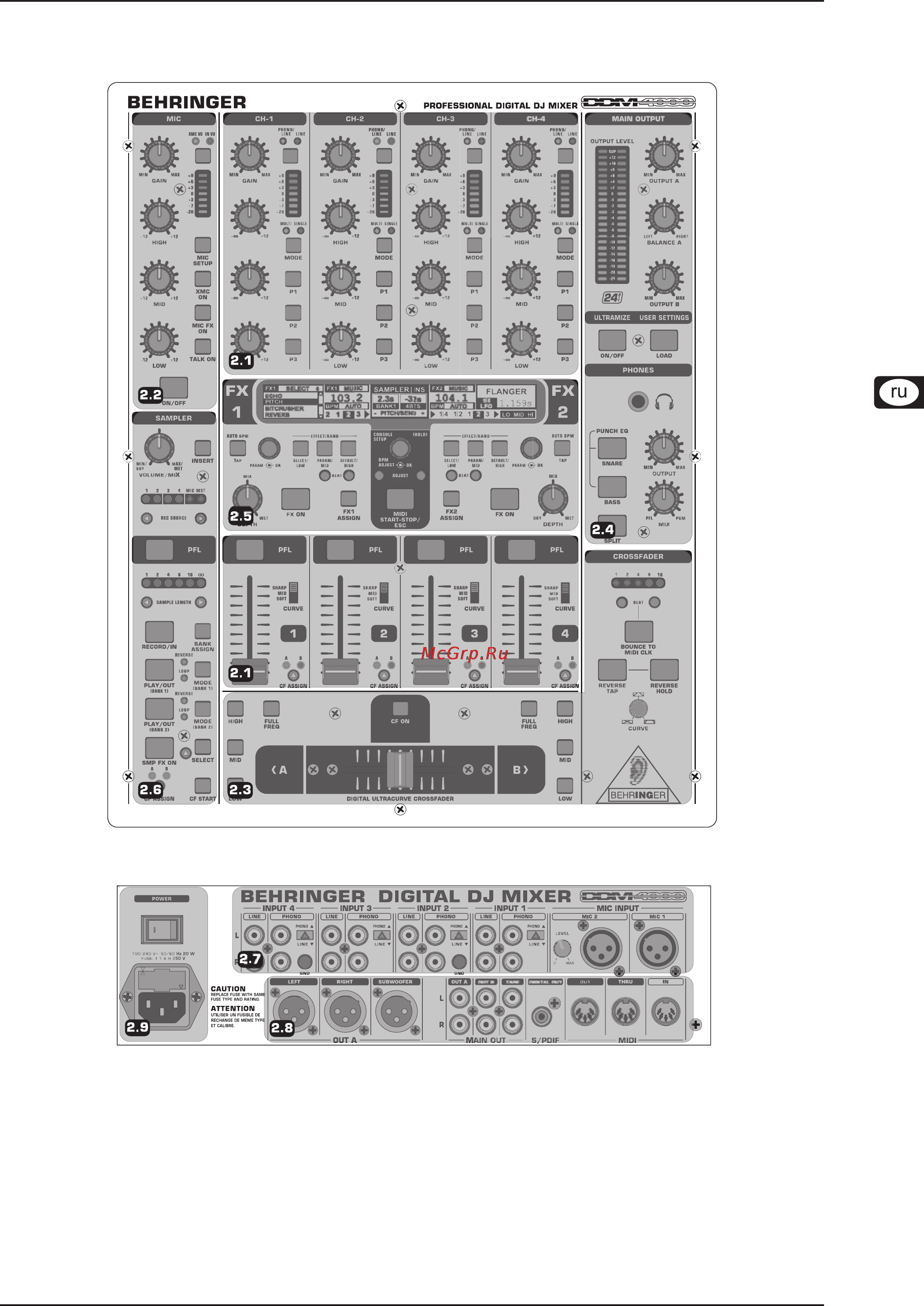 Behringer DDM 4000 DIGITAL PRO MIXER [5/26] Digital pro mixer ddm4000