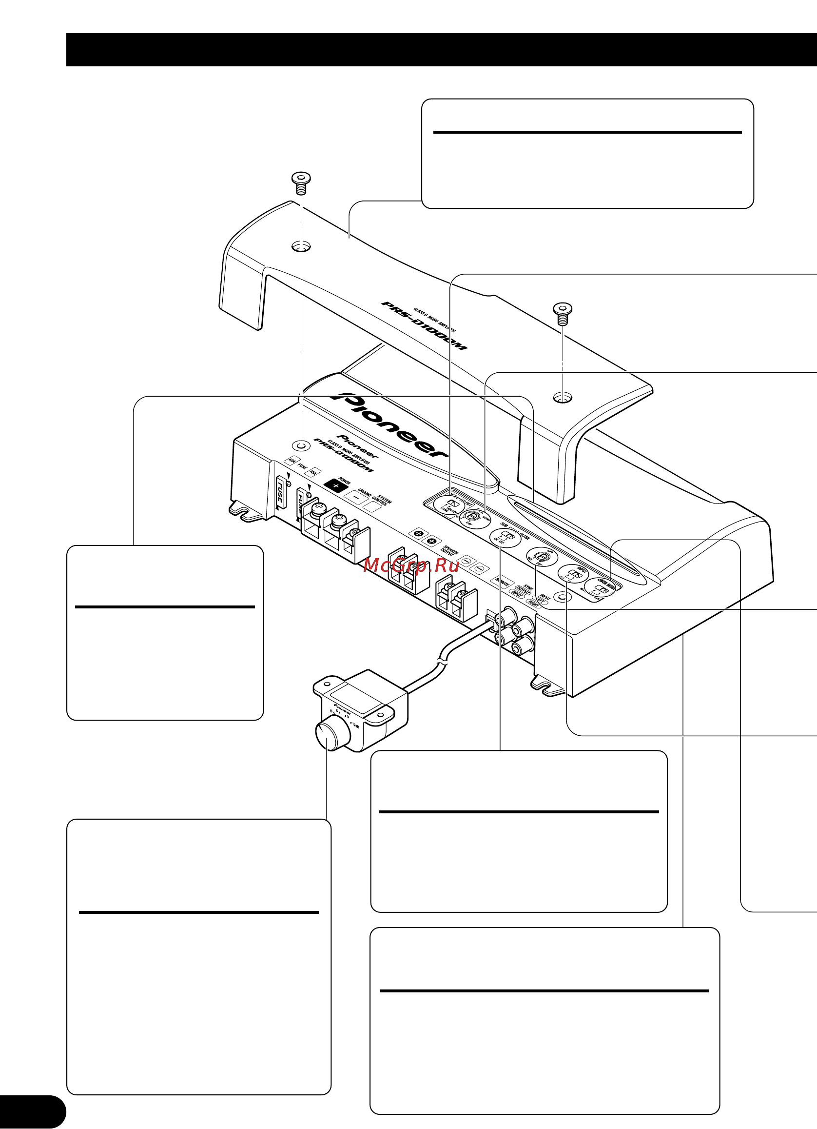 Pioneer PRS-D1000M [68/114] Regolazione di questa unità