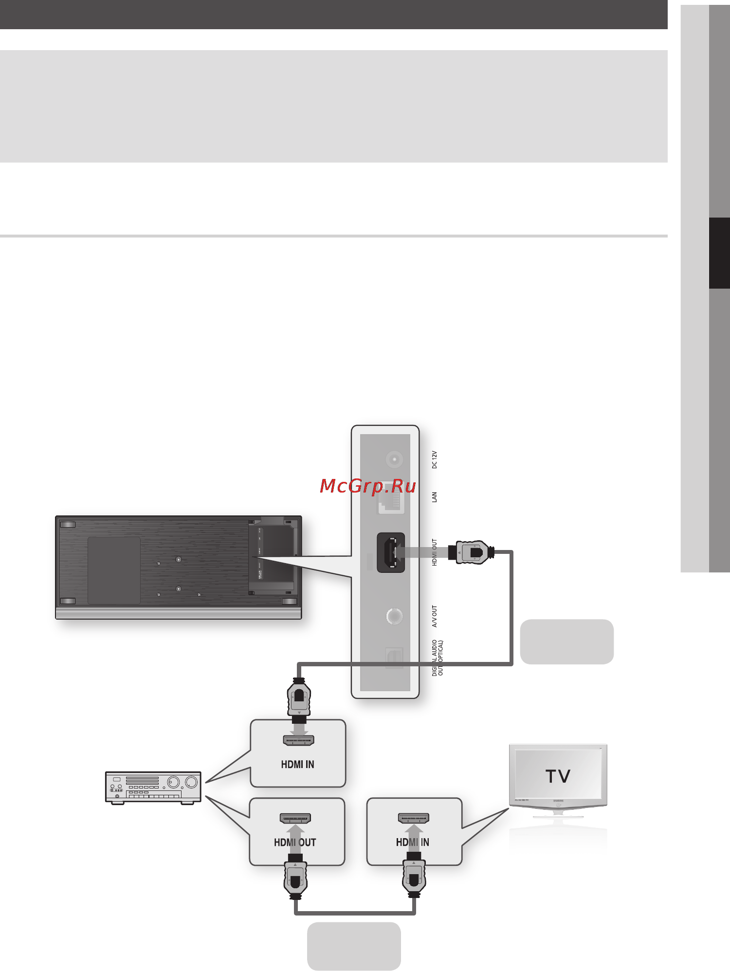 Samsung BD-C7500 [23/133] Case 1 connecting to an audio system hdmi supported amplifier best quality recommended