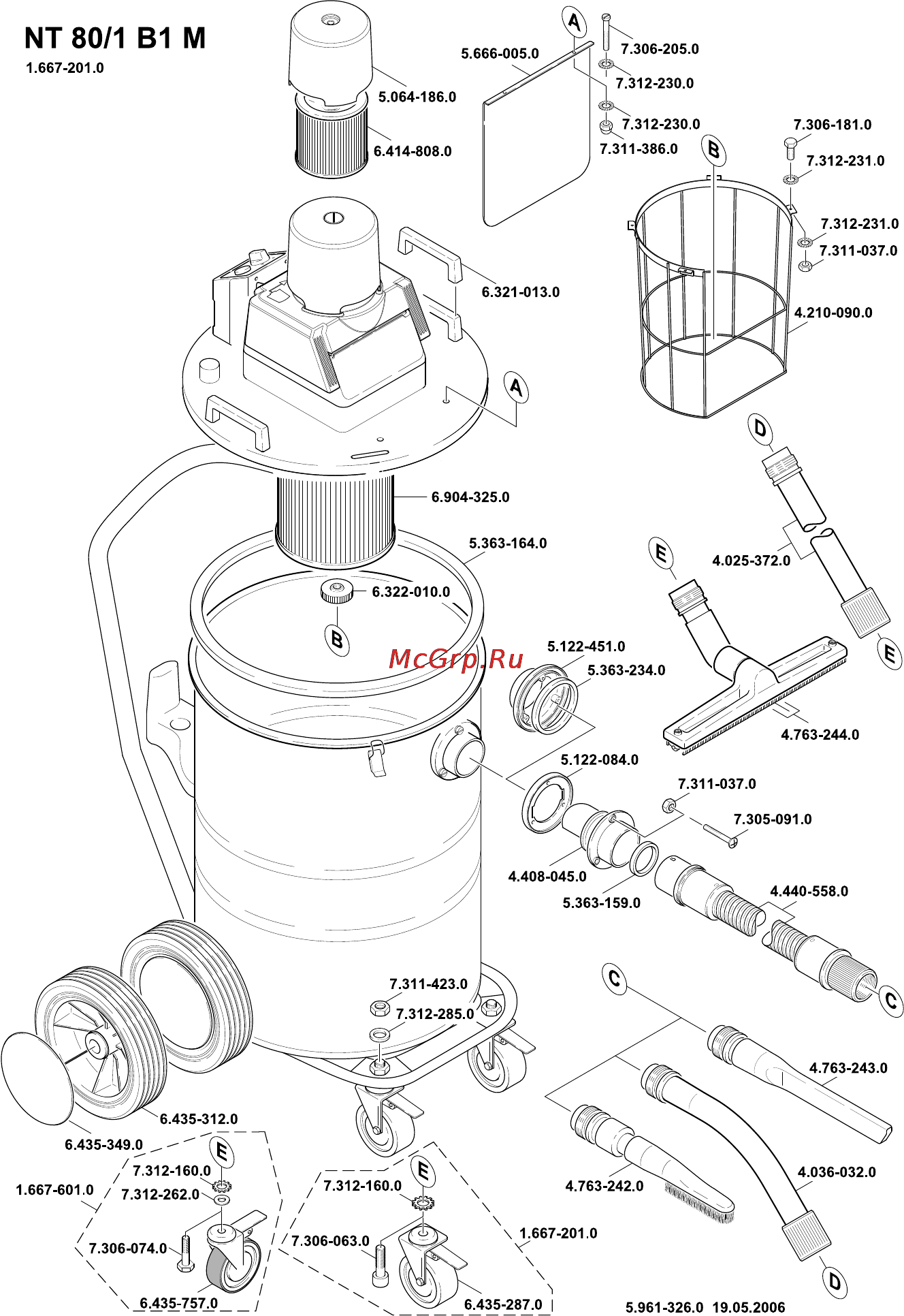 Karcher NT 80/1 B1 M Инструкция по эксплуатации онлайн [186/188] 1505