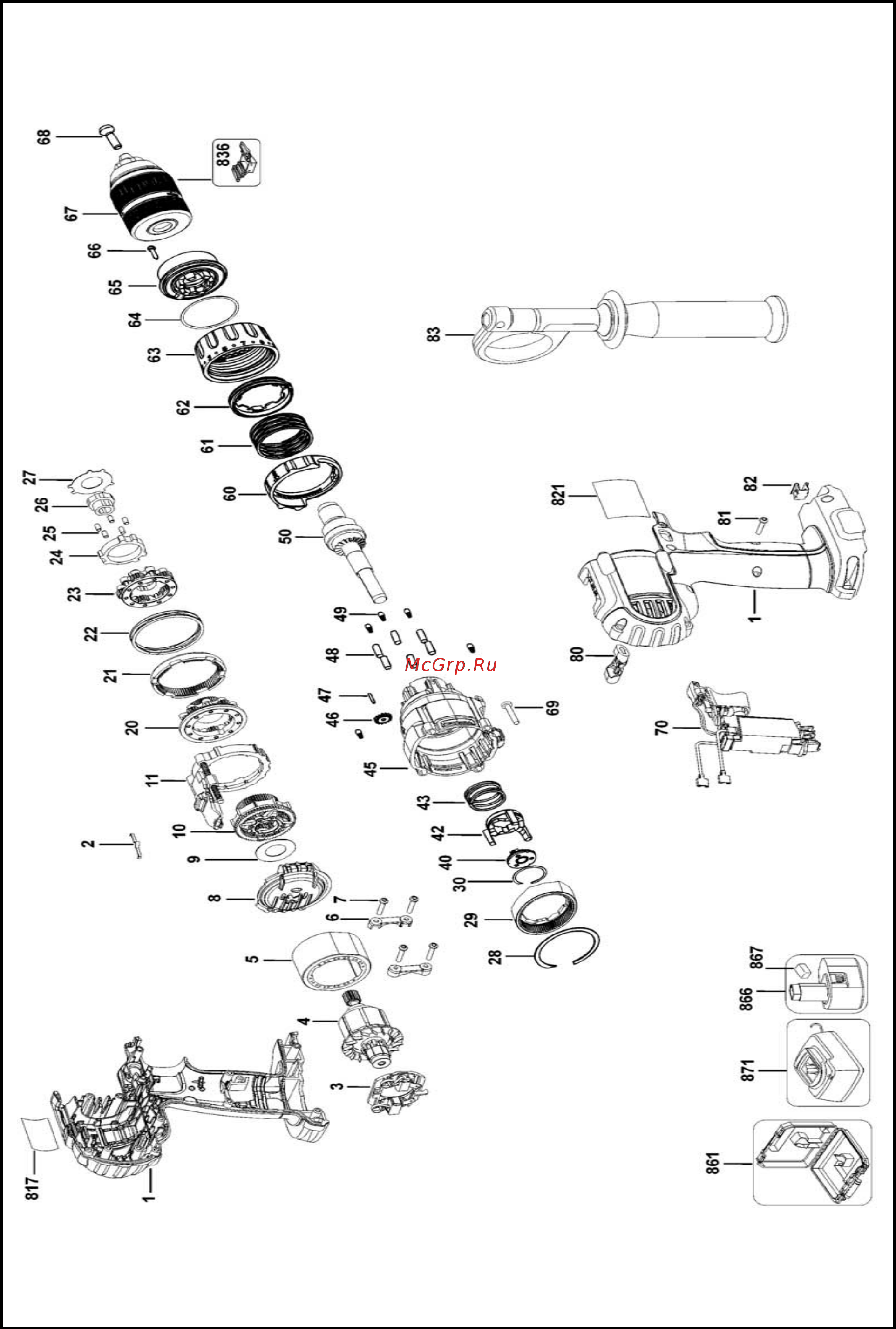Dewalt DCD 920 B2 Инструкция по эксплуатации онлайн [23/24] 1507
