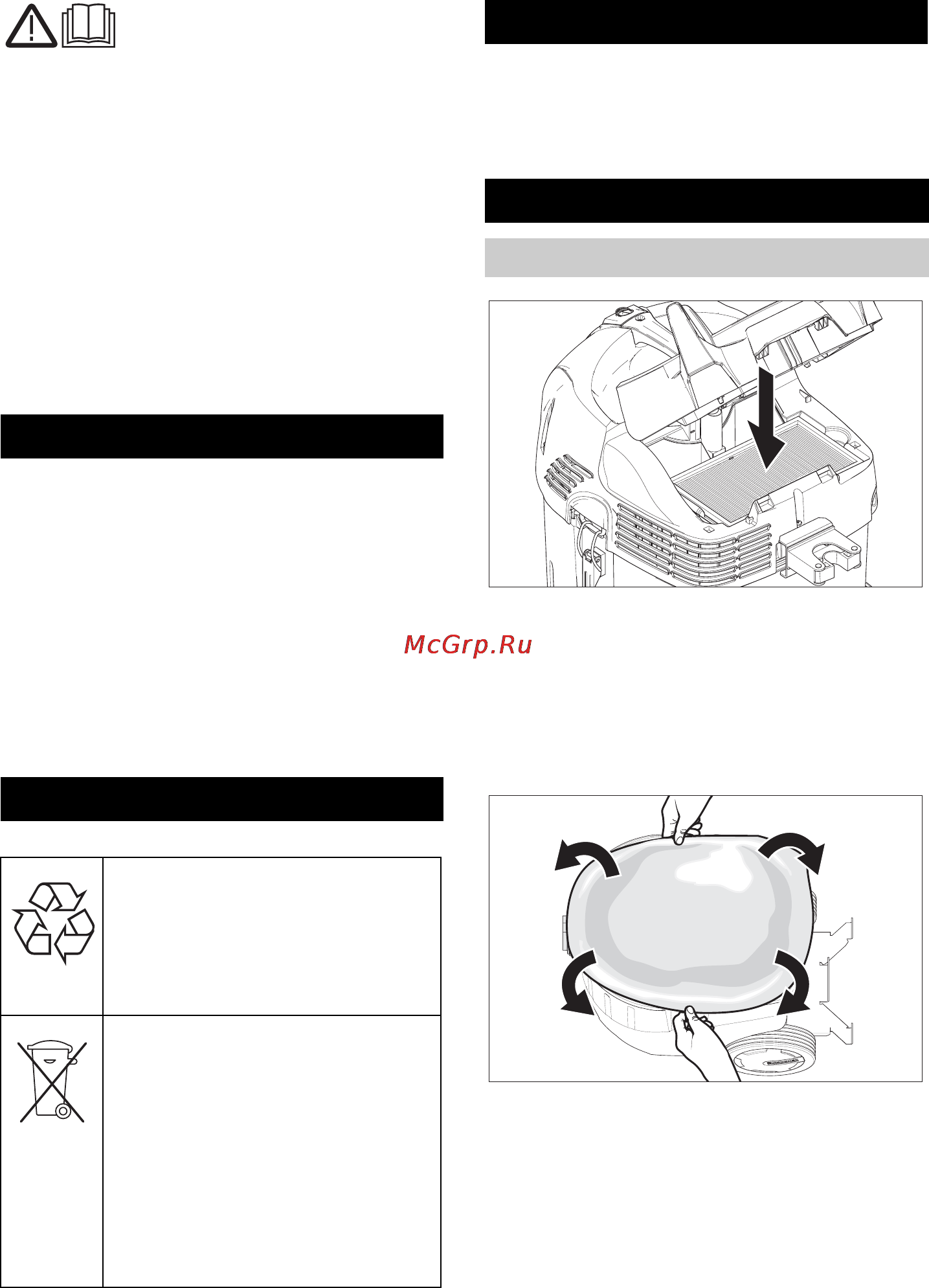 Karcher NT 35/1 Tact Bs [8/140] Contents