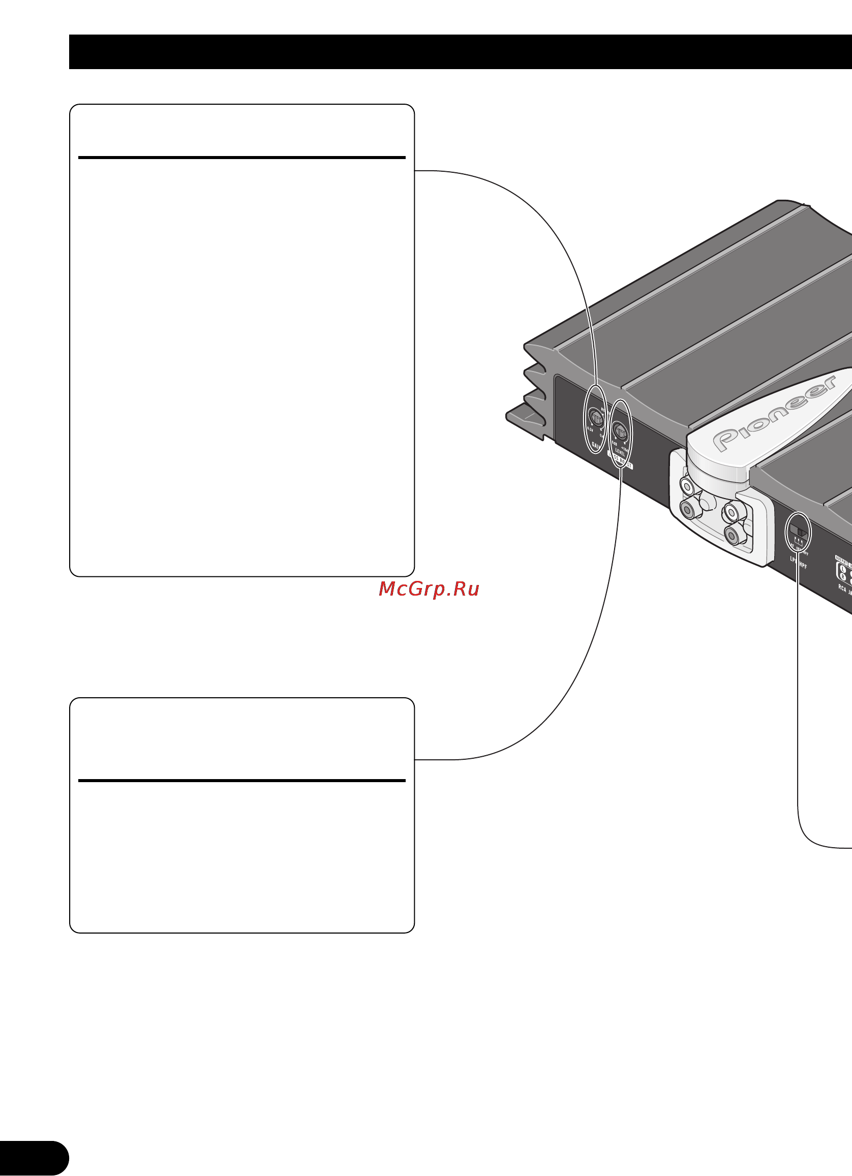 Pioneer GM-X642 [14/64] Ajuste de esta unidad