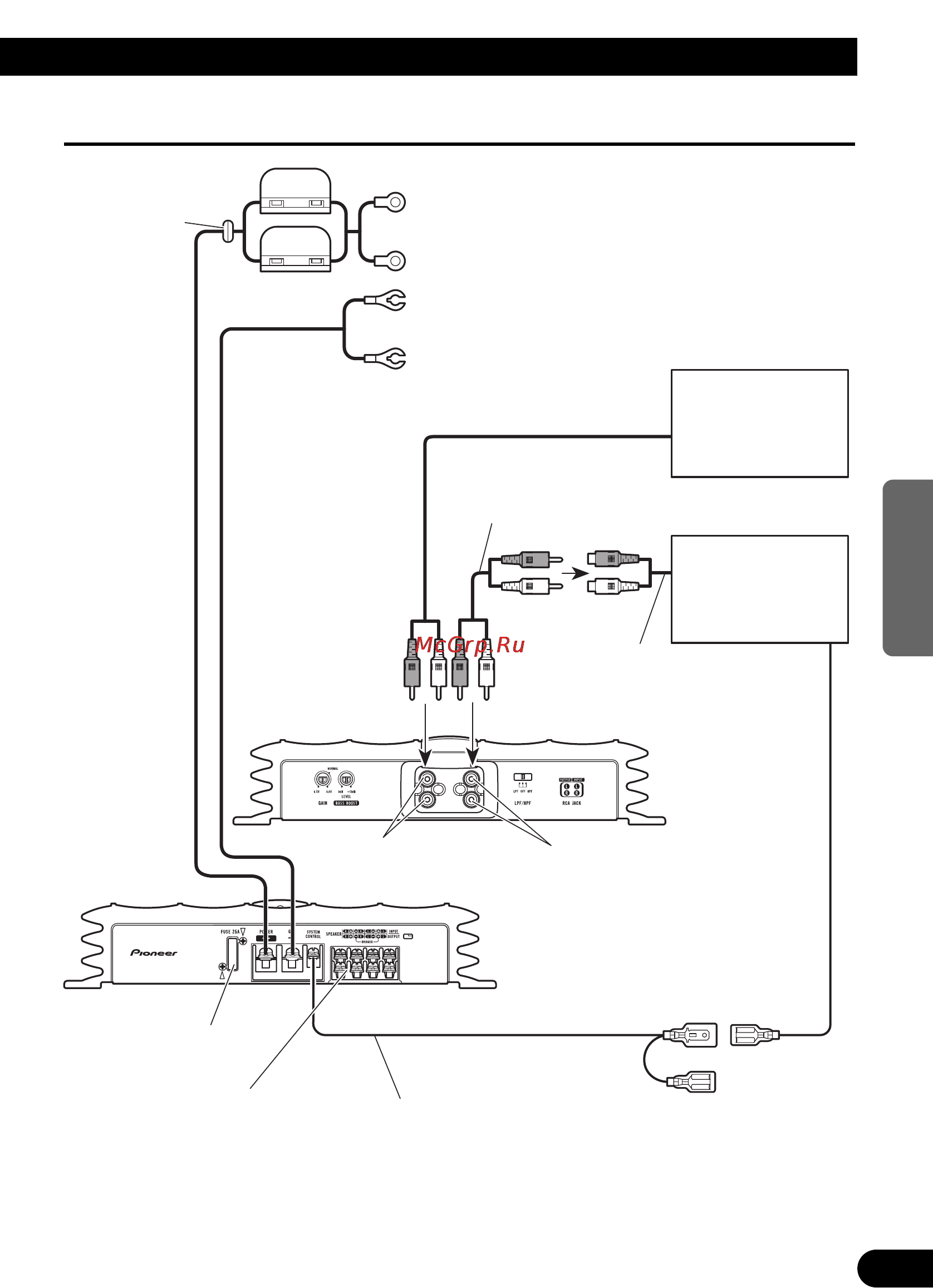 Pioneer GM-X642 [27/64] Auschlußschema