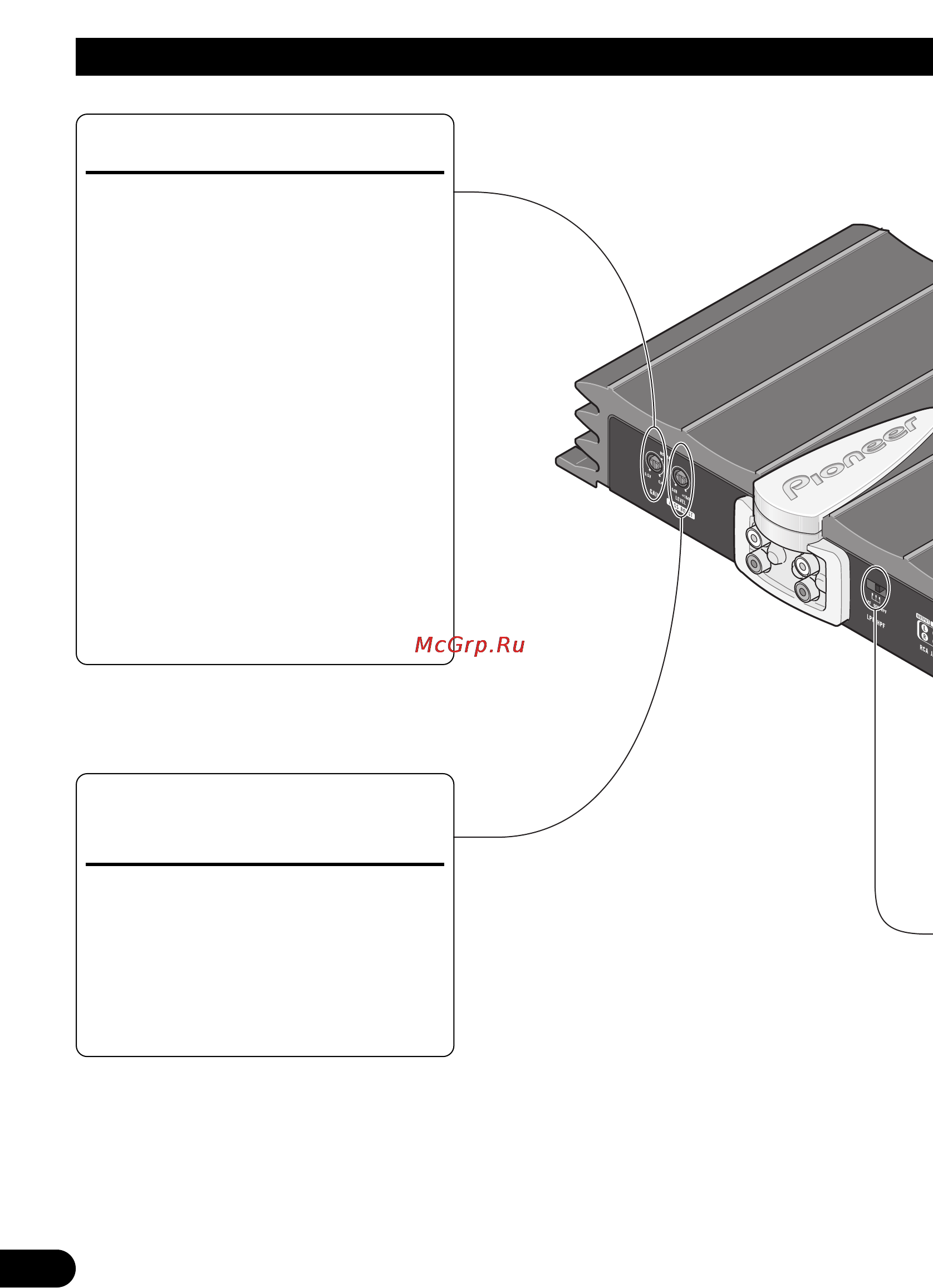 Pioneer GM-X642 [44/64] Regolazione di questa unità
