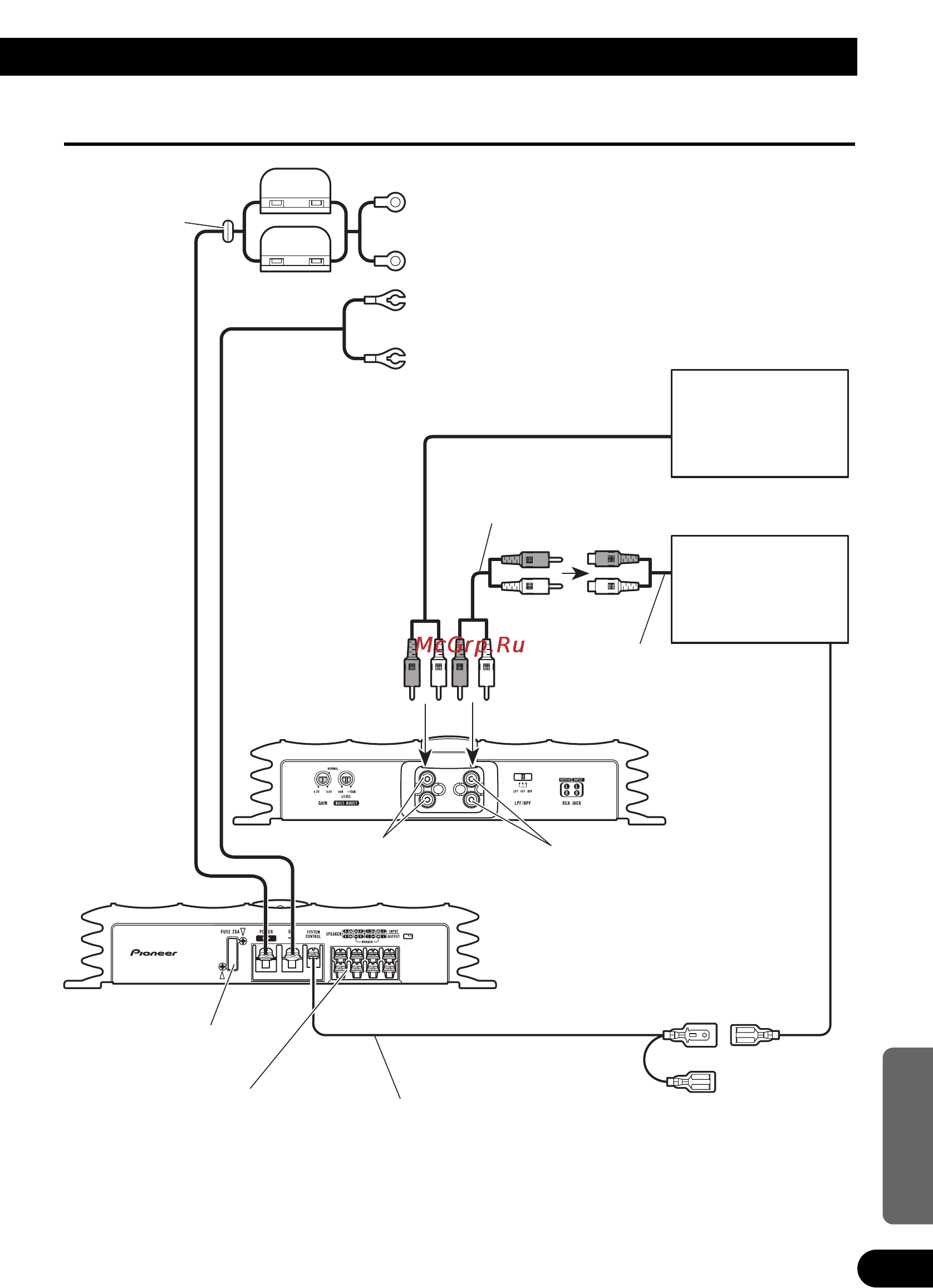 Pioneer GM-X642 [57/64] Aansluitschema