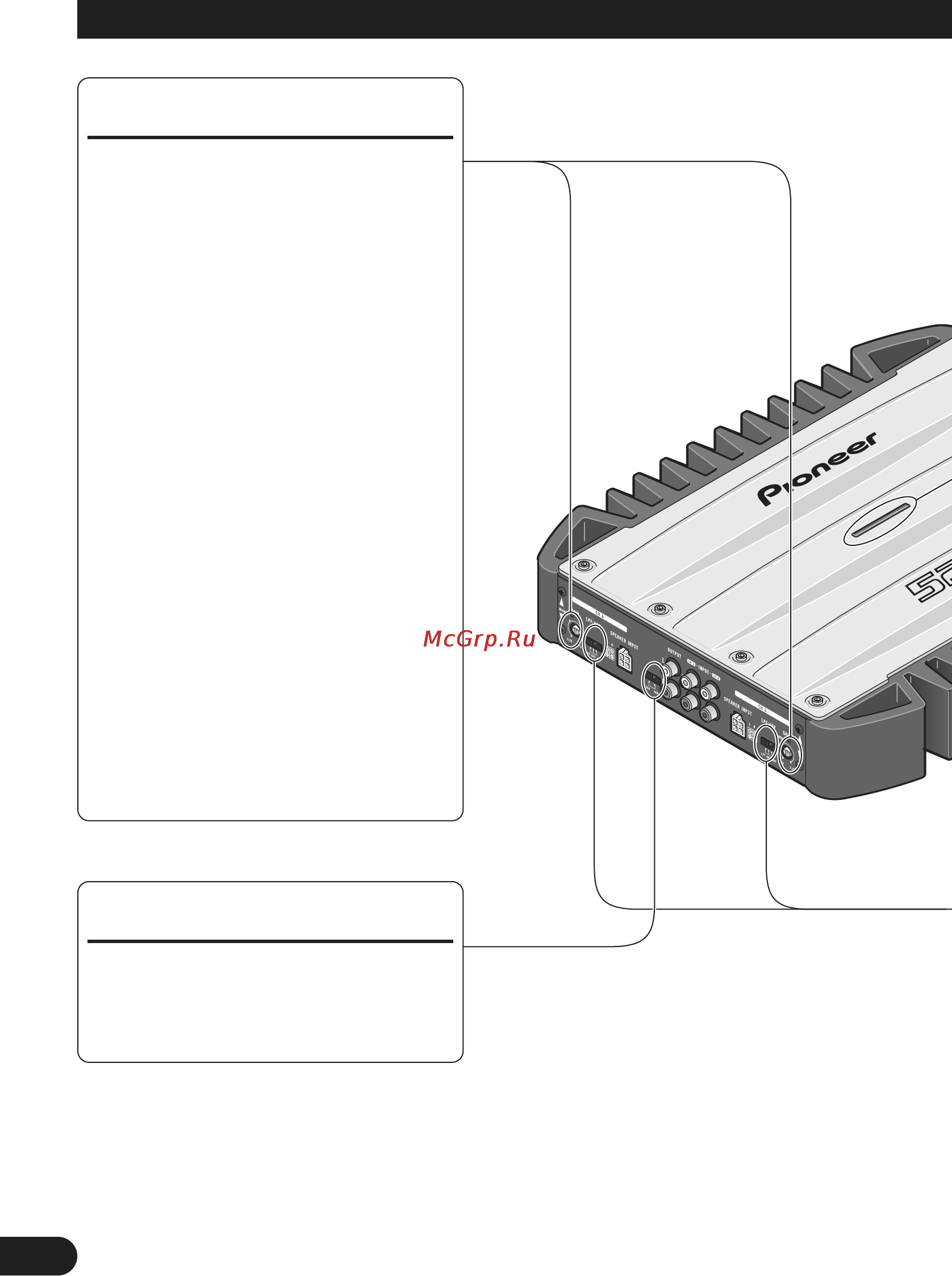Pioneer GM-X374 [32/88] Einstellen dieses geräts