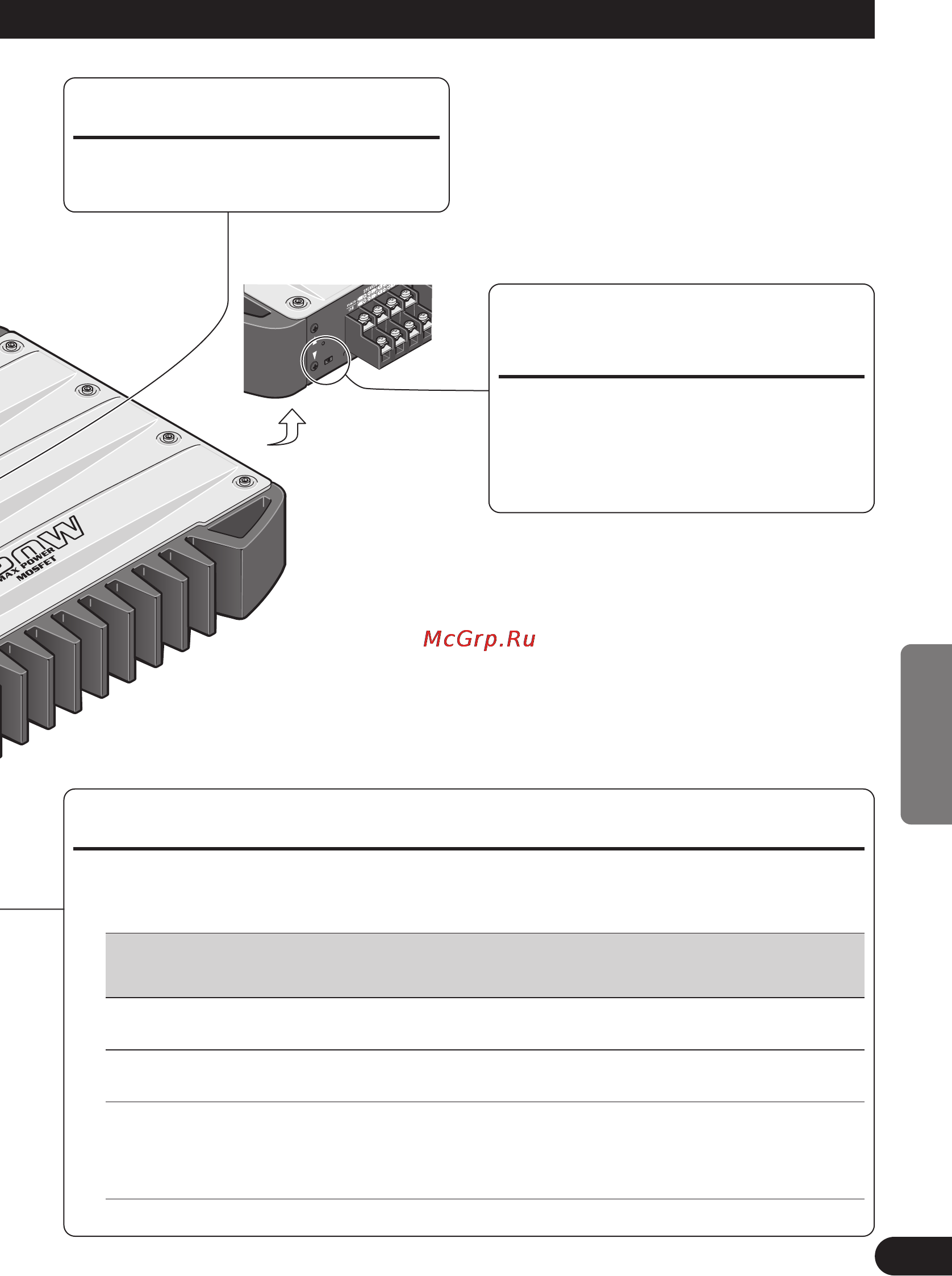 Pioneer GM-X374 [47/88] Interrupteur bfc commande de fréquence de battement