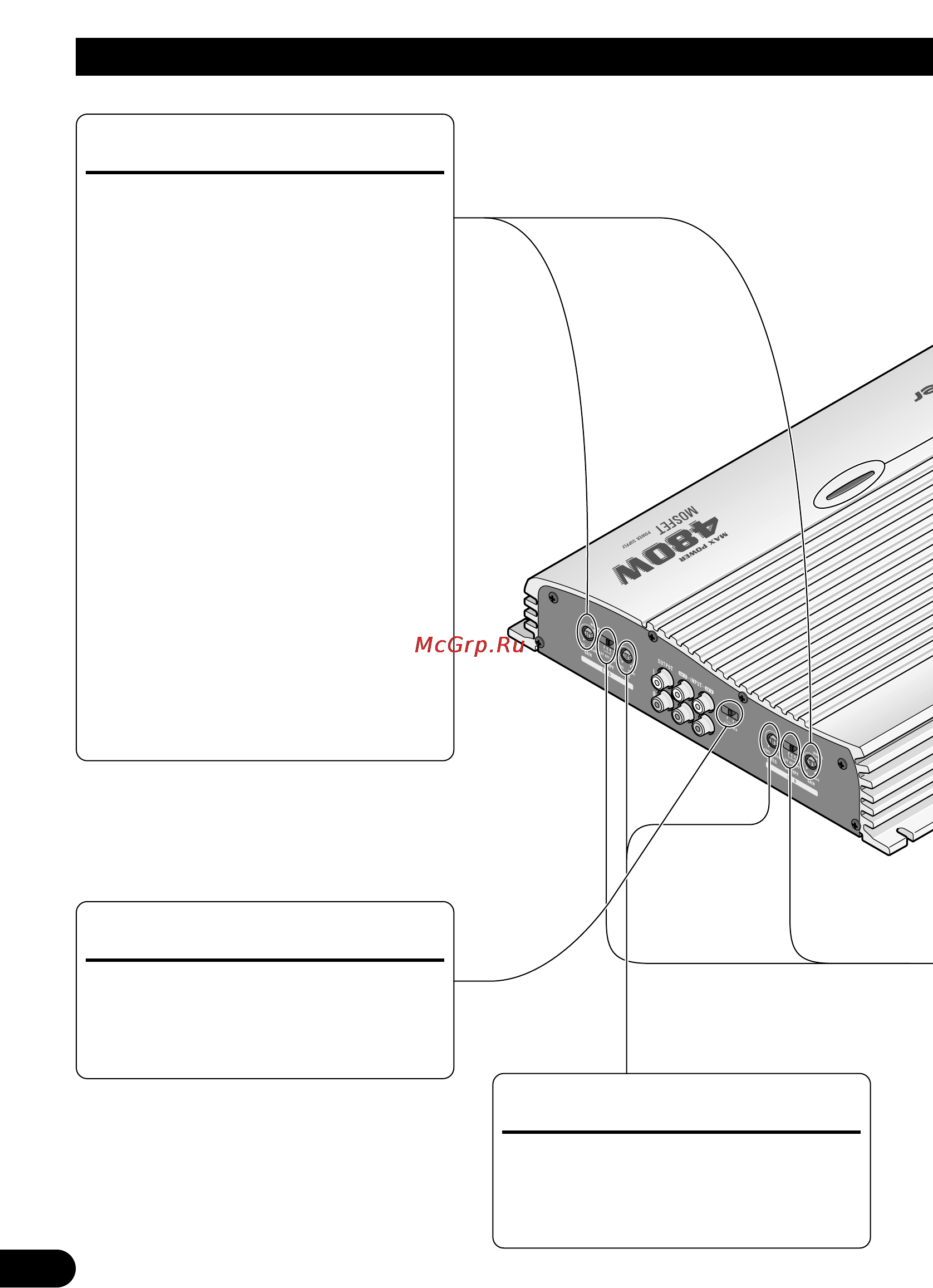 Pioneer GM-X564 [28/76] Einstellen dieses geräts