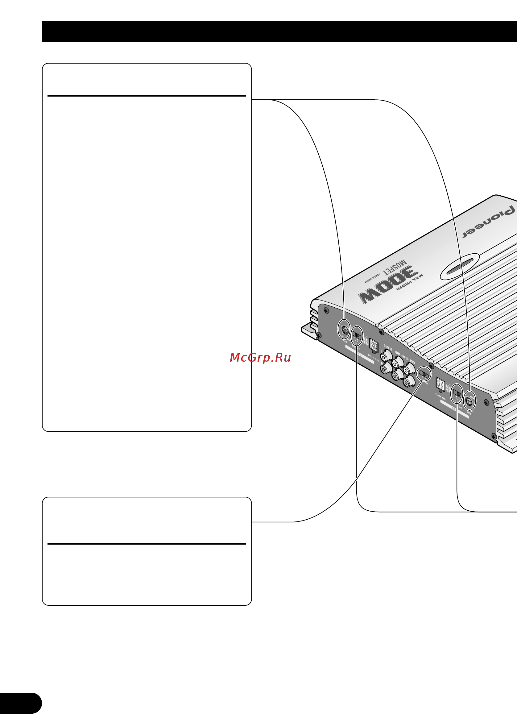 Pioneer GM-X364 [16/76] Ajuste de esta unidad