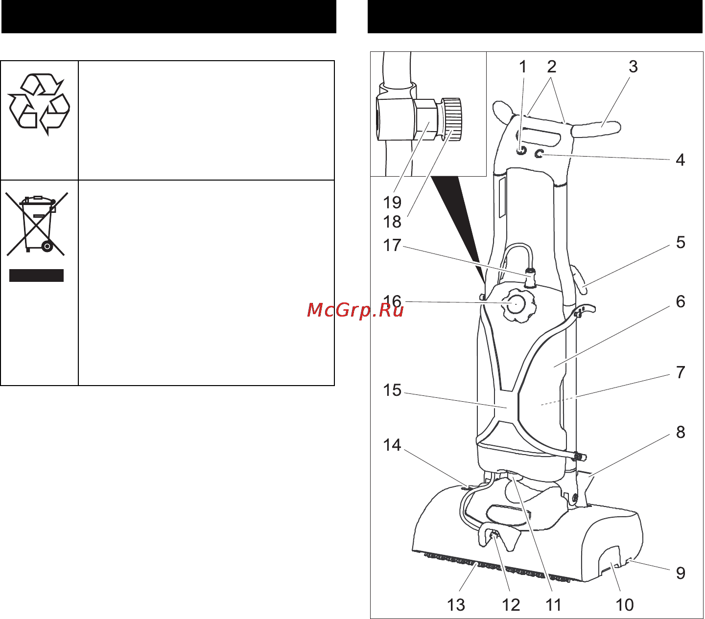 Karcher BRS 43/500C *EU 2 [120/216] Ochrana životního prostředí