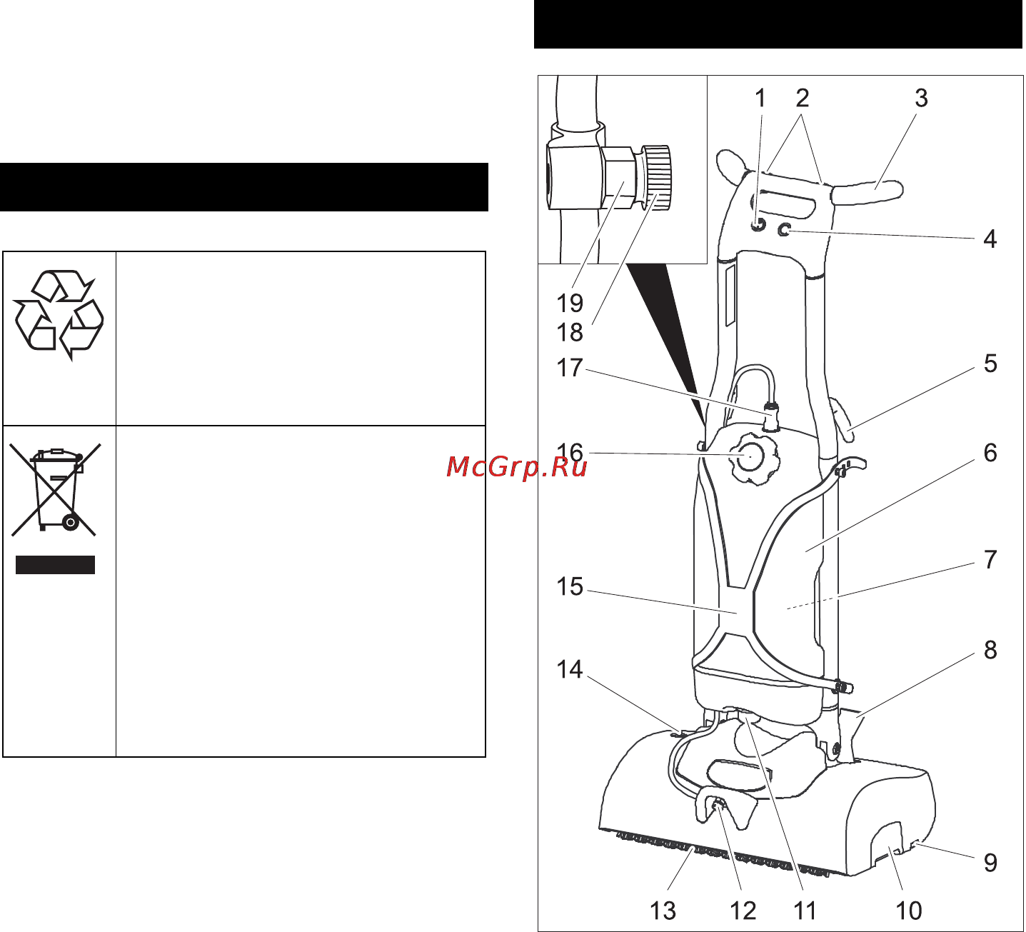 Karcher BRS 43/500C *EU 2 [27/216] Dispositivi di comando