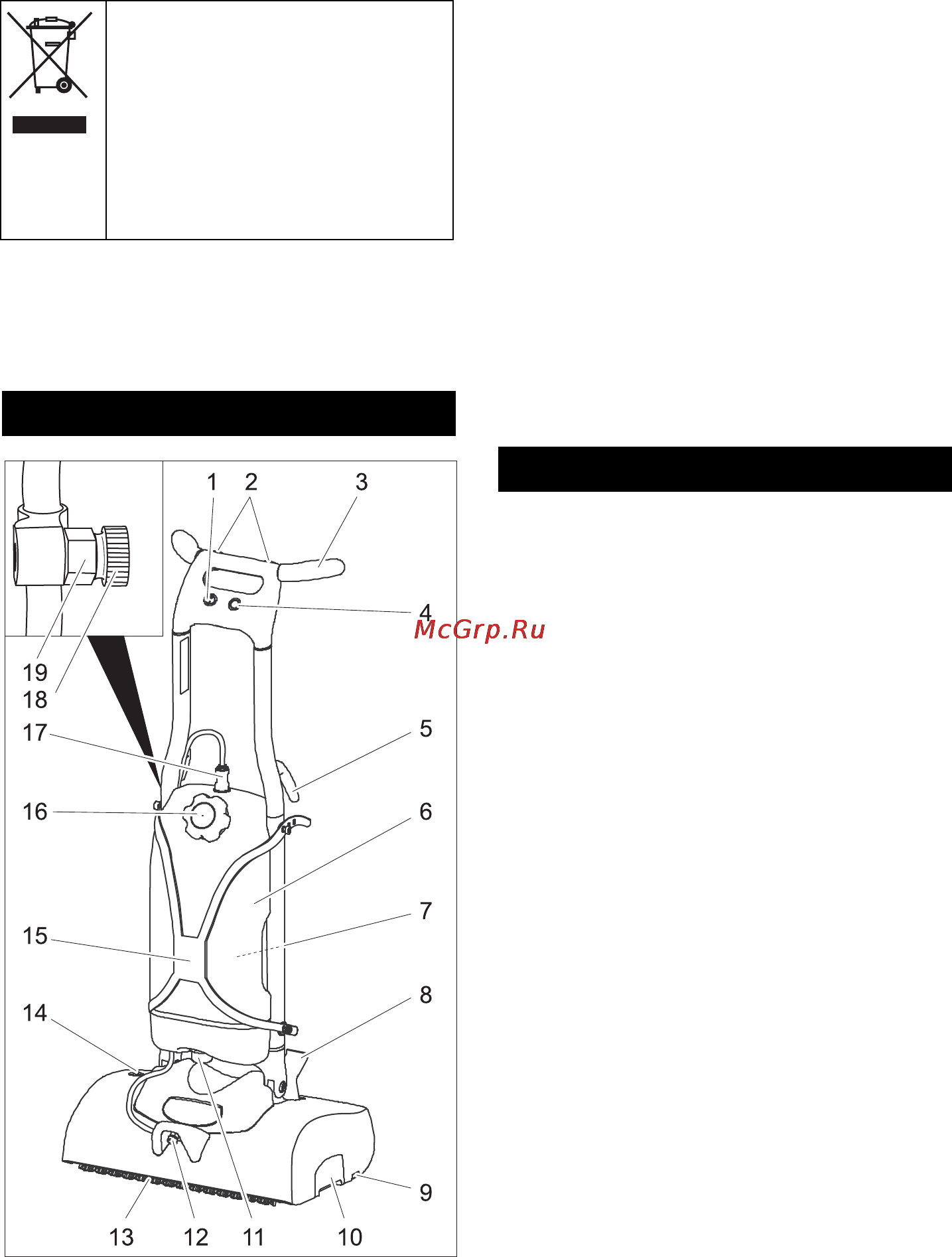 Karcher BRS 43/500C *EU [67/216] Betjeningselementer