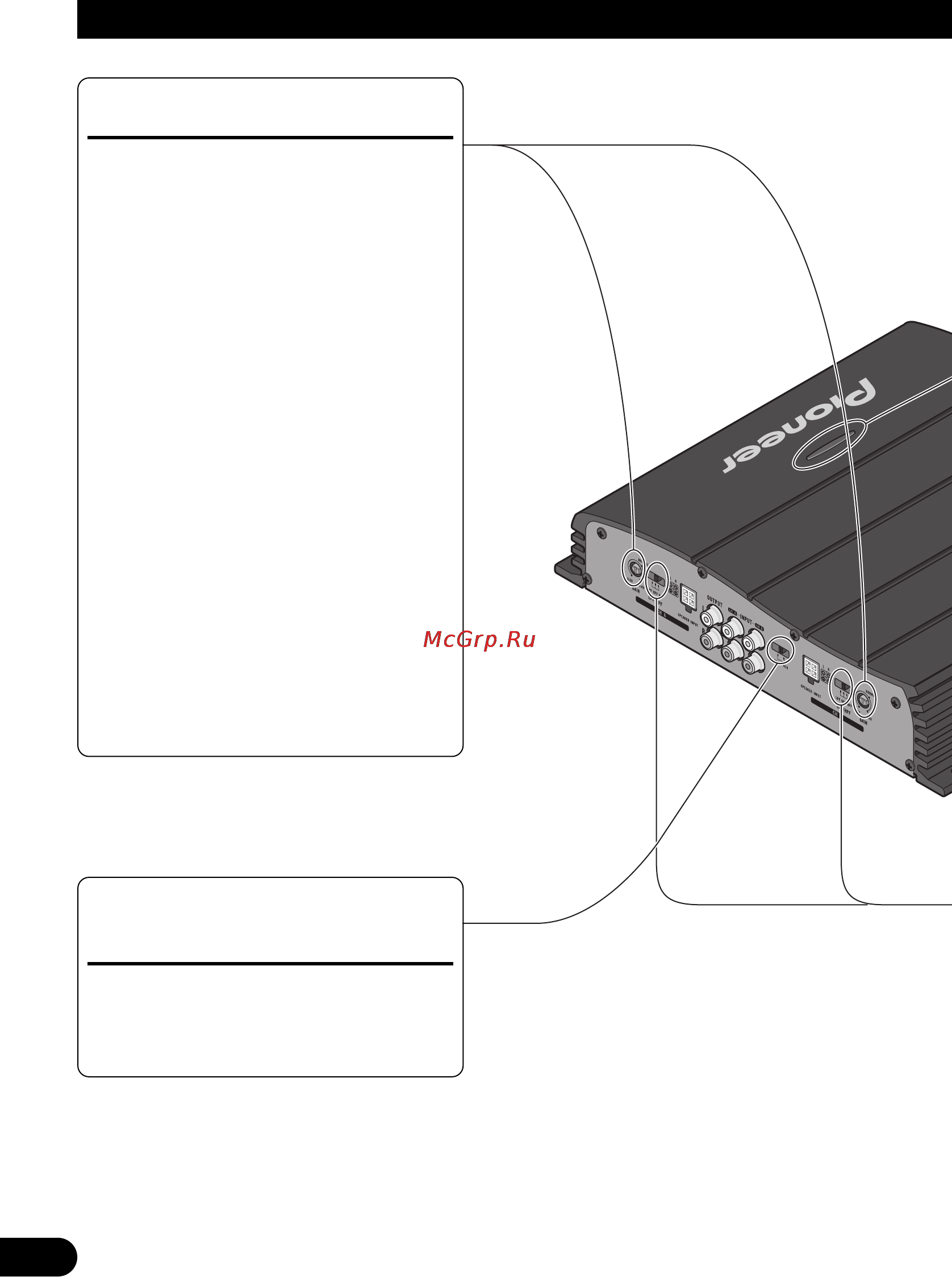 Pioneer GM-X354 [16/76] Ajuste de esta unidad