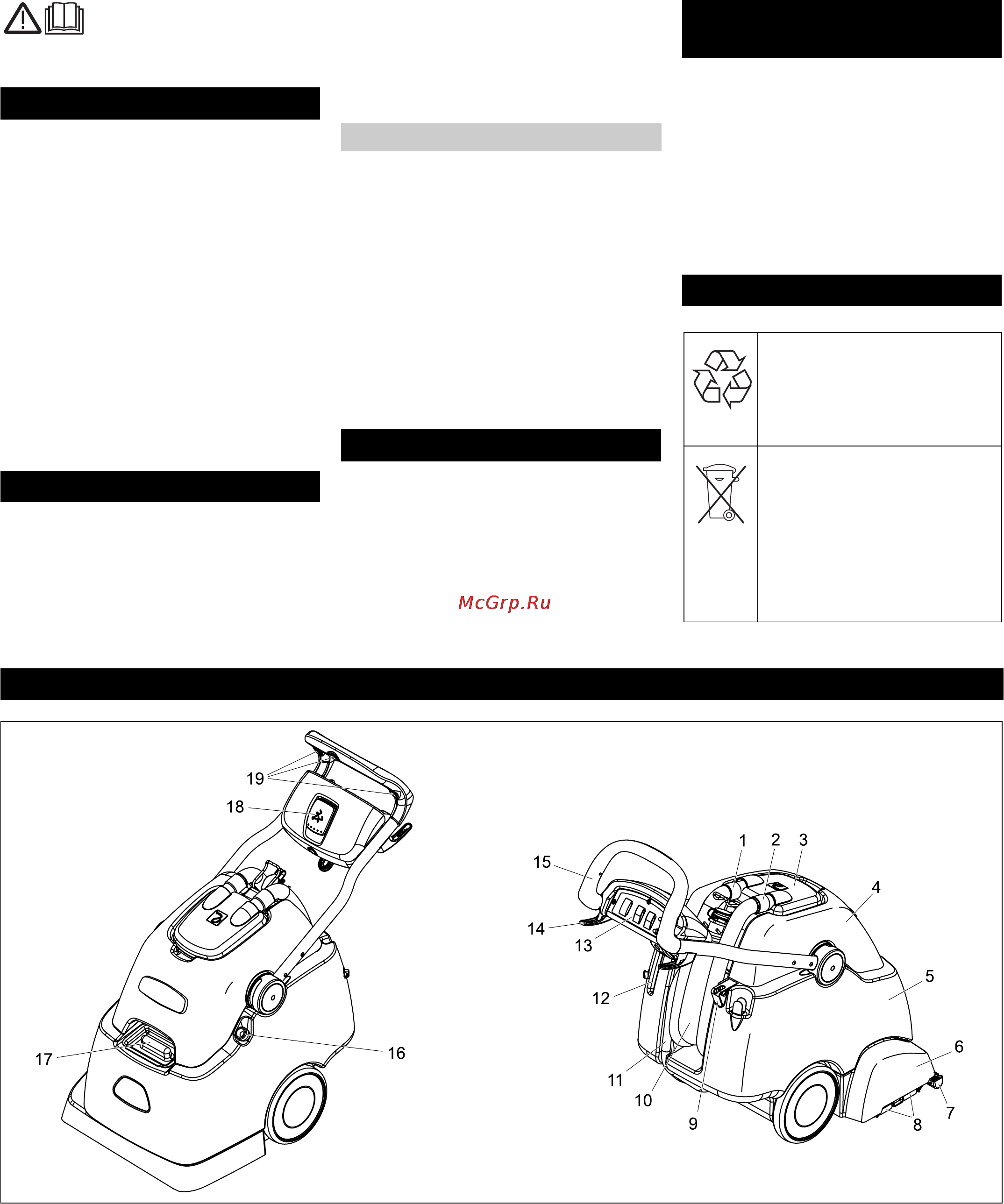 Karcher BRC 45/45 C [31/112] Bestemmelsesmæssig an vendelse