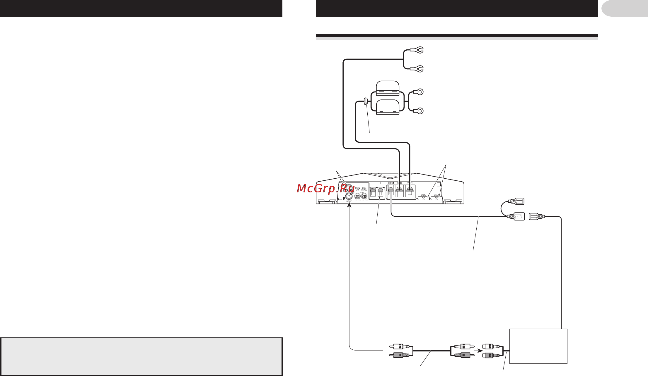 Pioneer GM-D500M [4/8] Подключение устройства