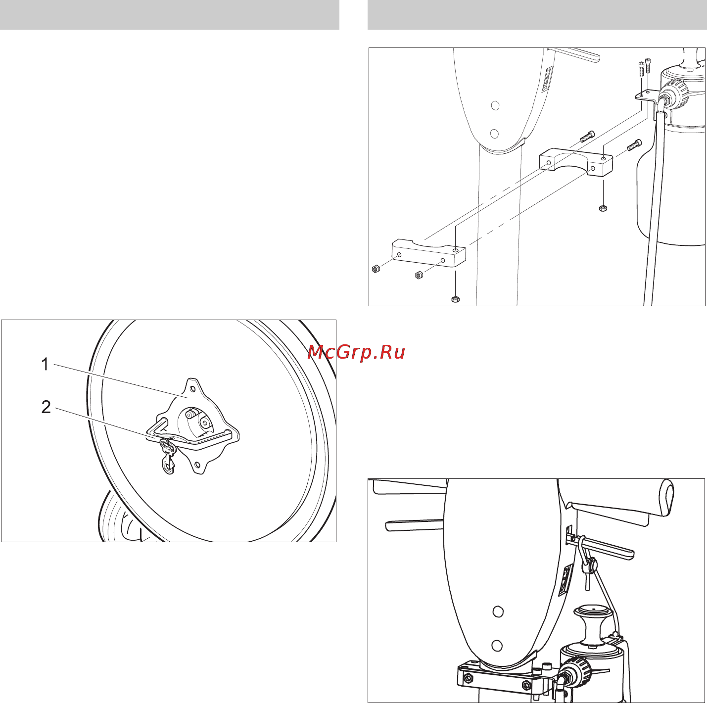 Karcher BDP 43/1500 C Bp [68/132] Fäst pad montera förtvättsanordning tillval