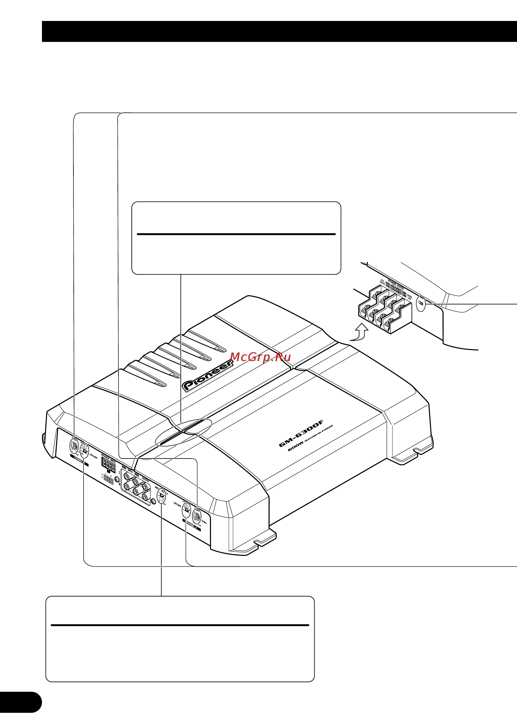 Pioneer GM-6300F [16/86] Ajuste de esta unidad