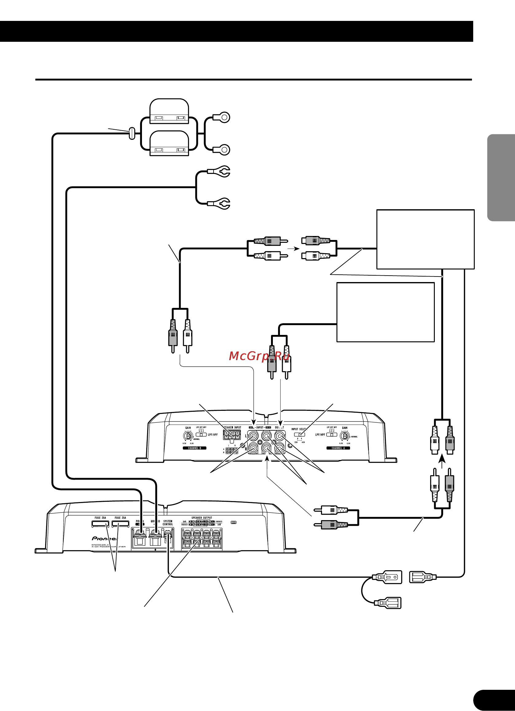 Pioneer GM-6300F [19/86] Diagrama de conexión
